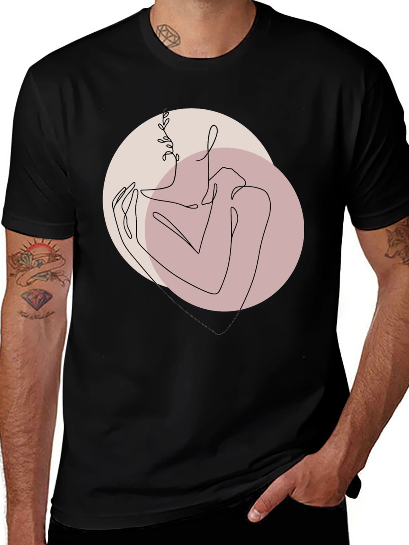 Variant 14 of Minimalist Line Art T-Shirt