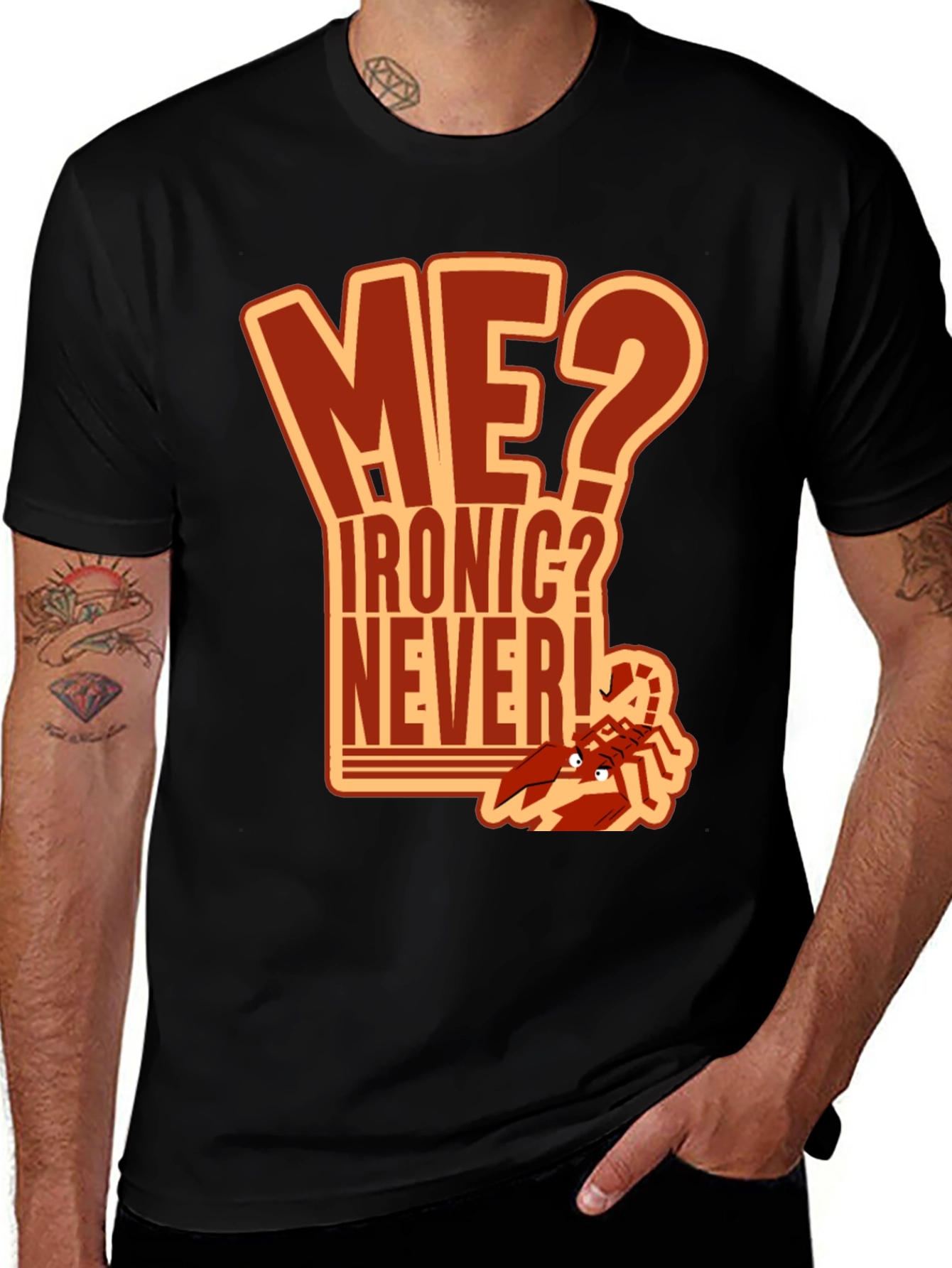 Variant 22 of Ironic? Never! Graphic T-Shirt
