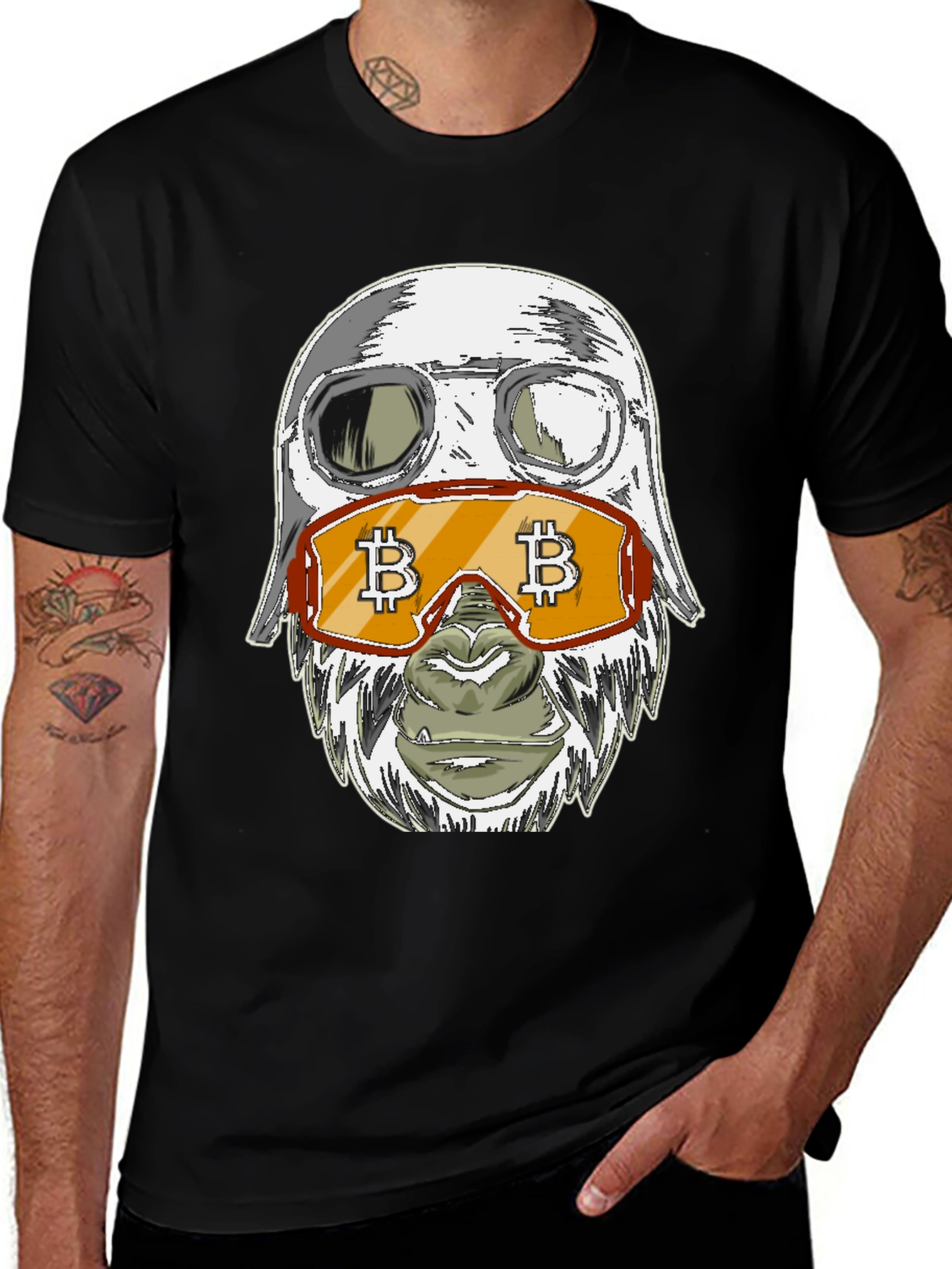 Variant 9 of Bitcoin Gorilla Graphic Tee