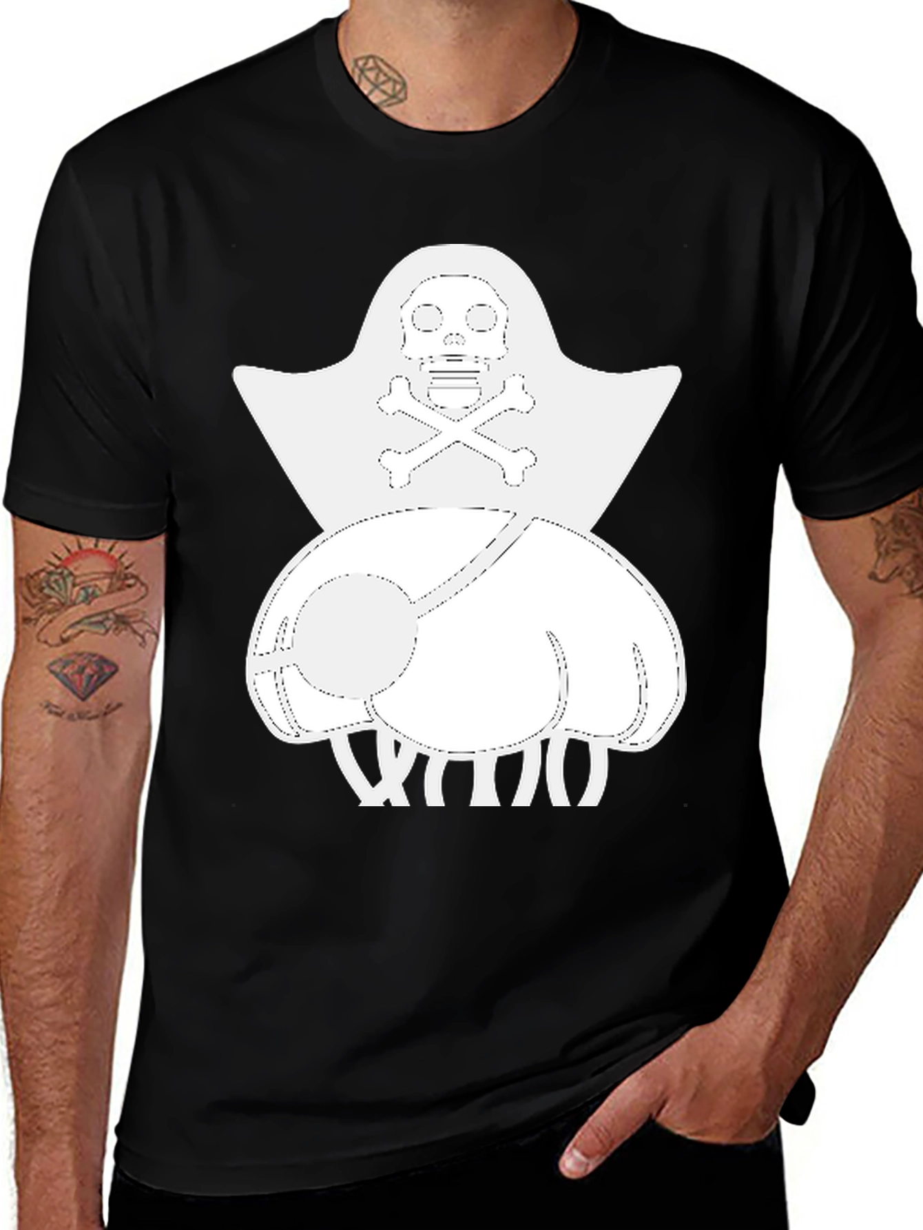 One Piece Franky Pirate T-Shirt Black