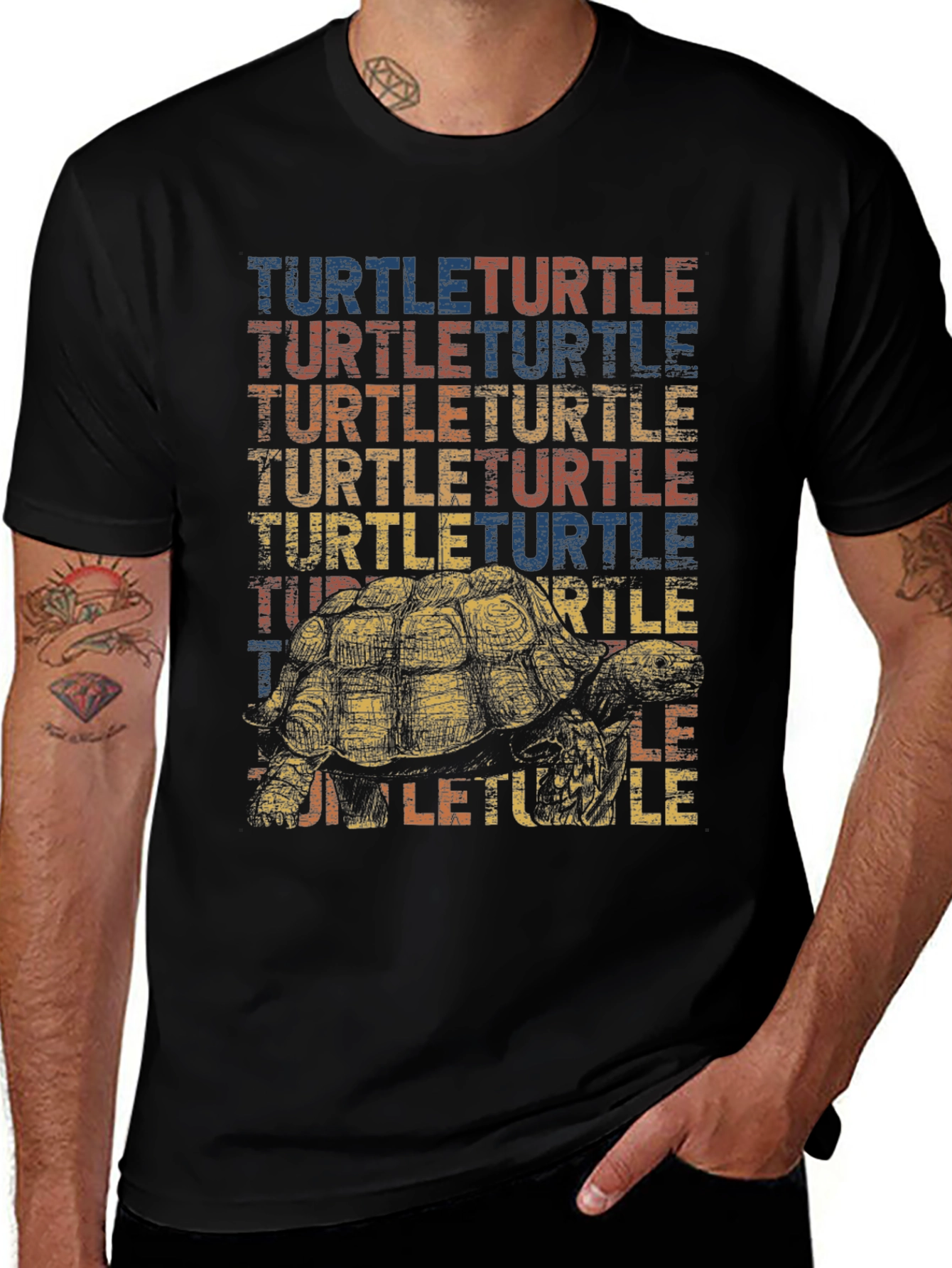Variant 7 of Vintage Turtle Graphic Tee