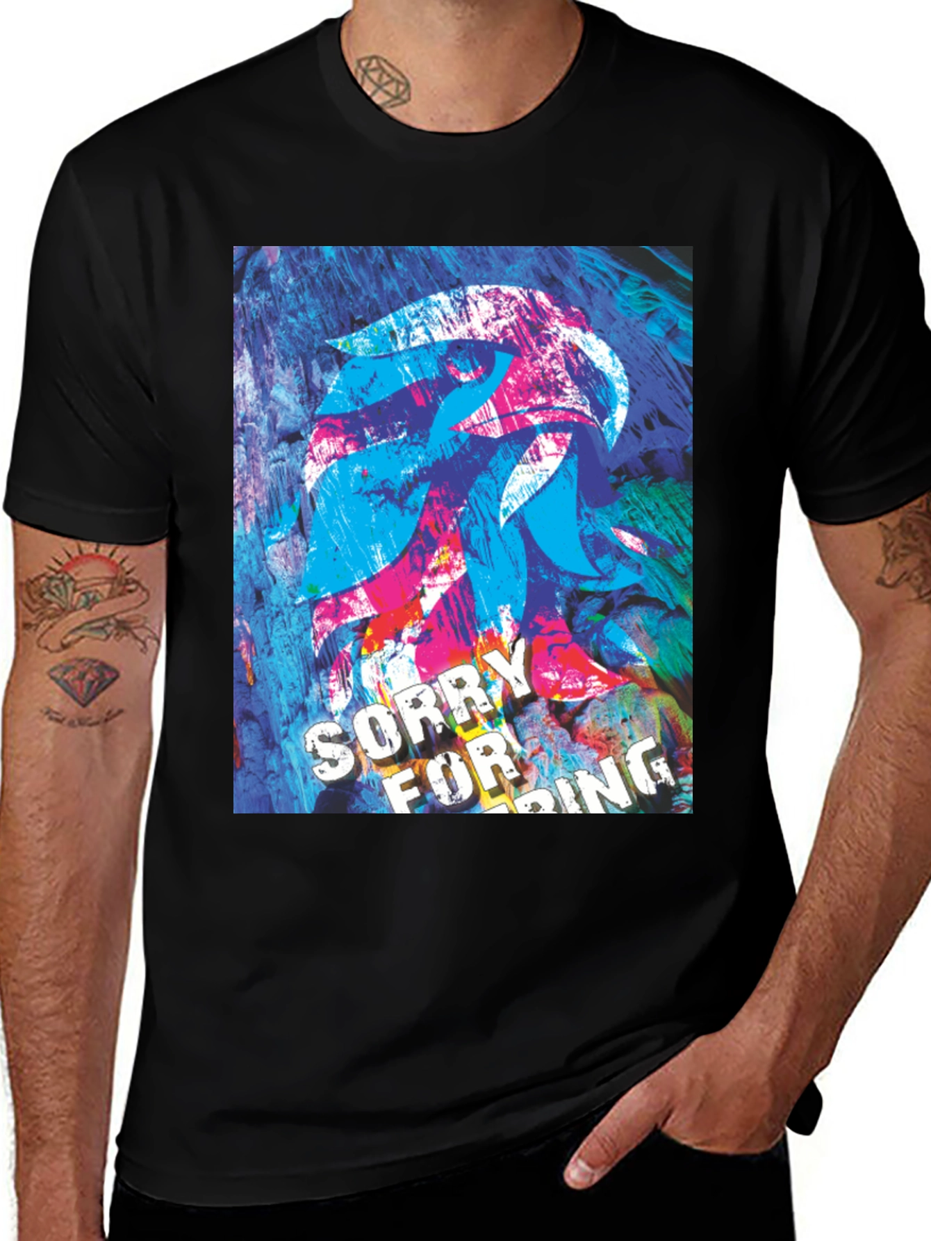 Variant 11 of Abstract Graphic Tee - Sorry For Being Awesome