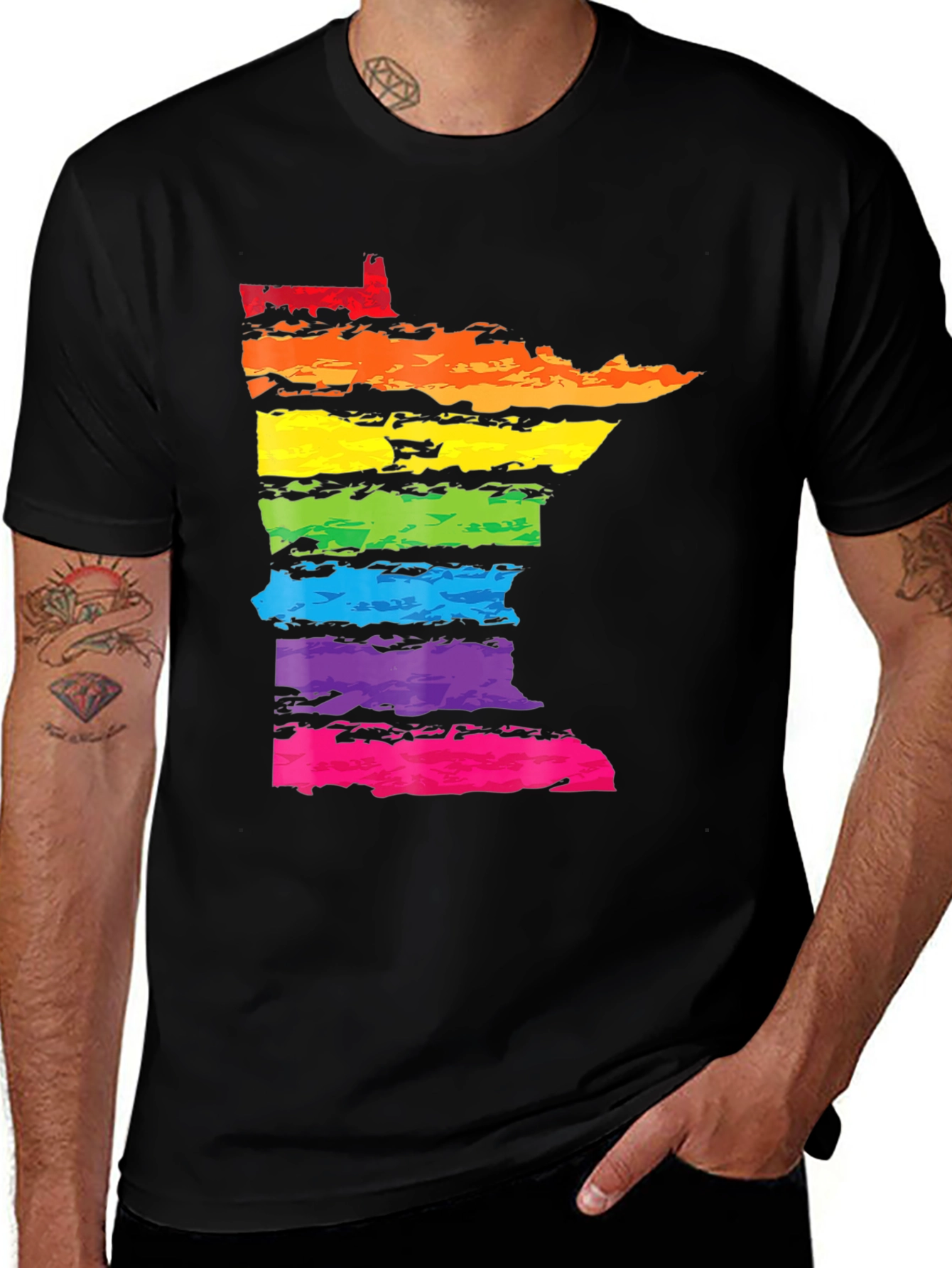 Rainbow Minnesota Pride T-Shirt