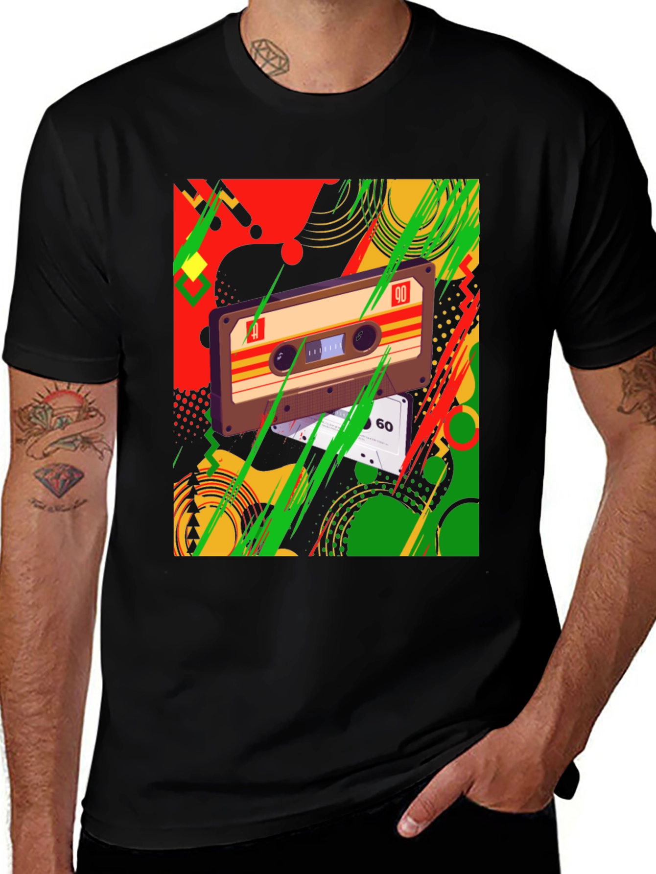 Variant 6 of Retro Cassette Tape T-Shirt - Vintage 80s/90s Style