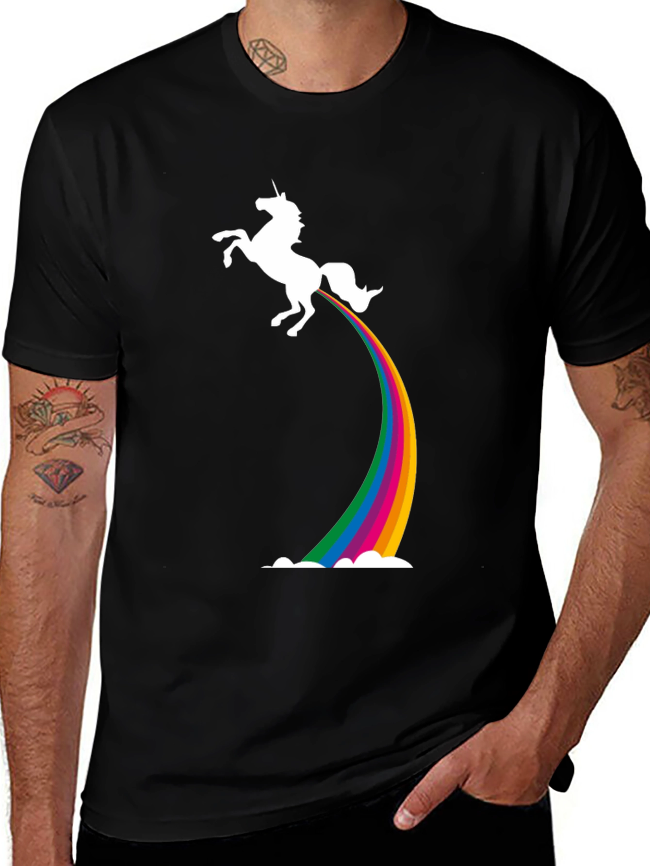 Variant 26 of Unicorn Rainbow Funny Graphic Tee