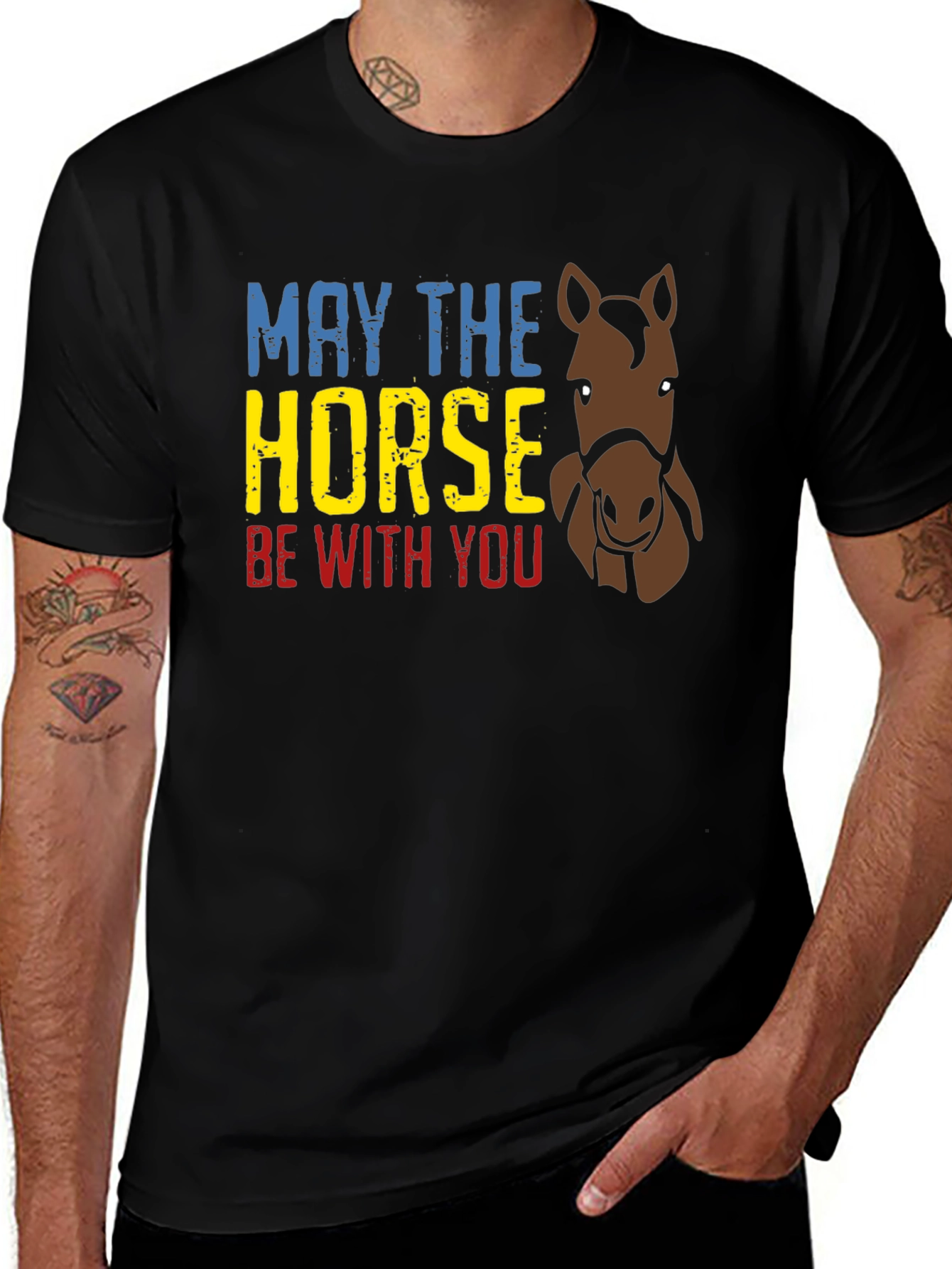 Variant 3 of May The Horse Be With You Graphic T-Shirt