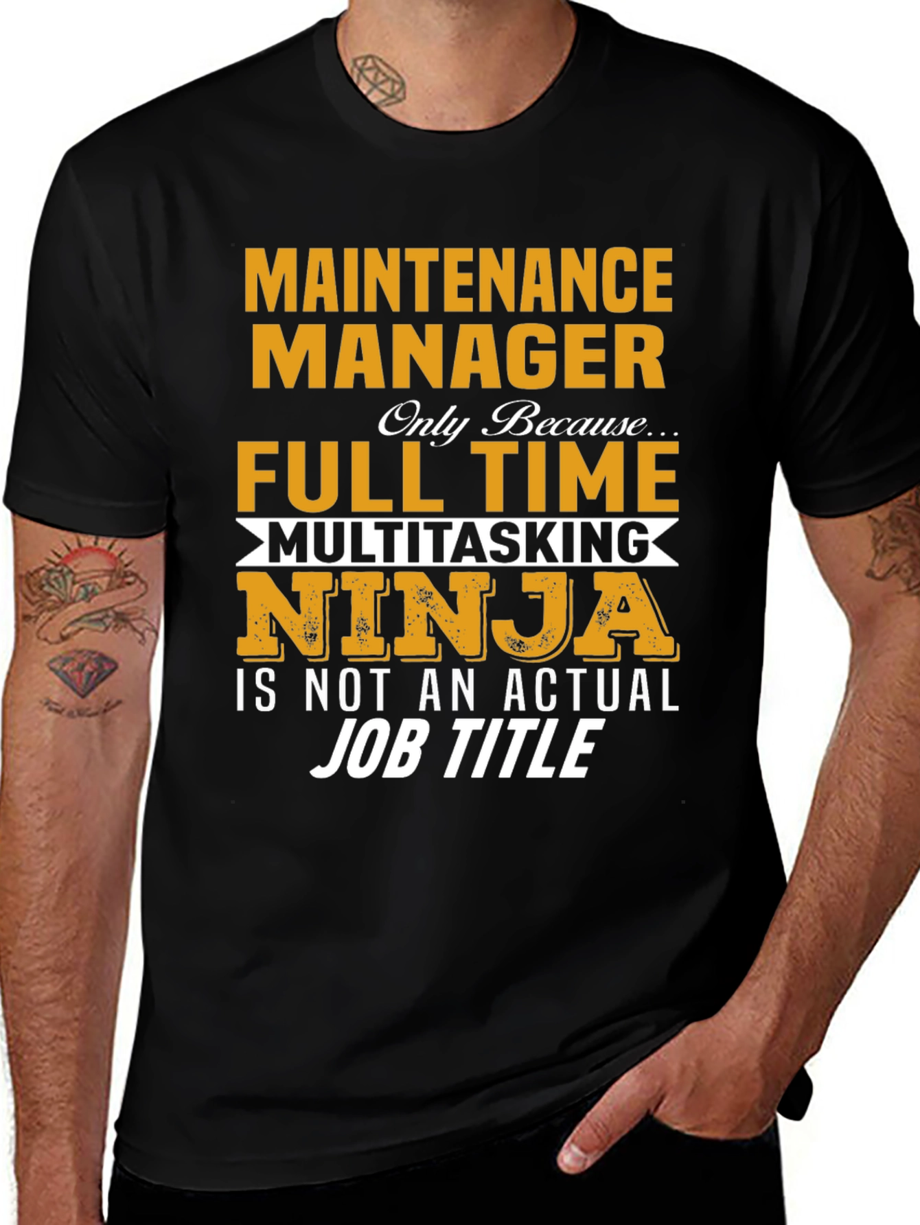 Variant 22 of Maintenance Manager Full Time Ninja T-Shirt