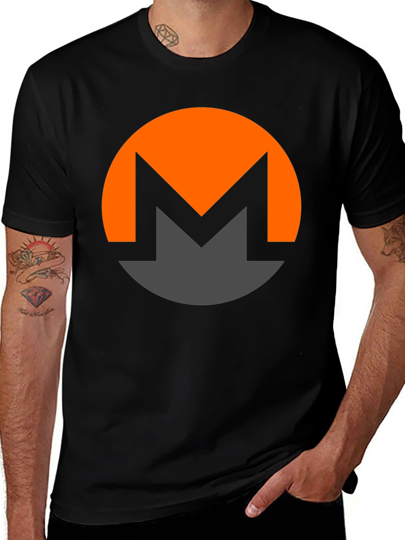 Monero Crypto T-Shirt - Black Cotton Tee