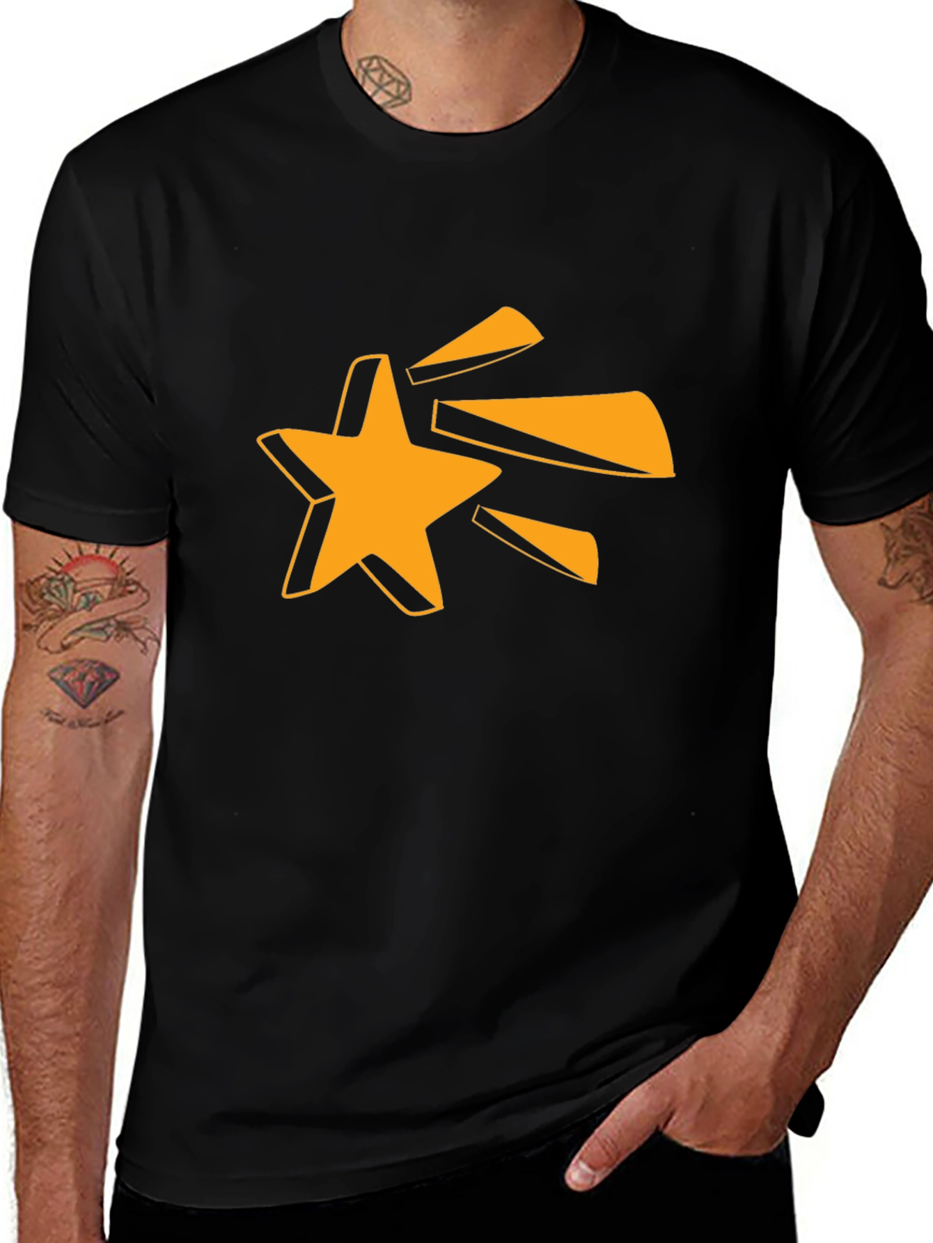Variant 9 of Star Burst Graphic Tee - Modern Casual Style