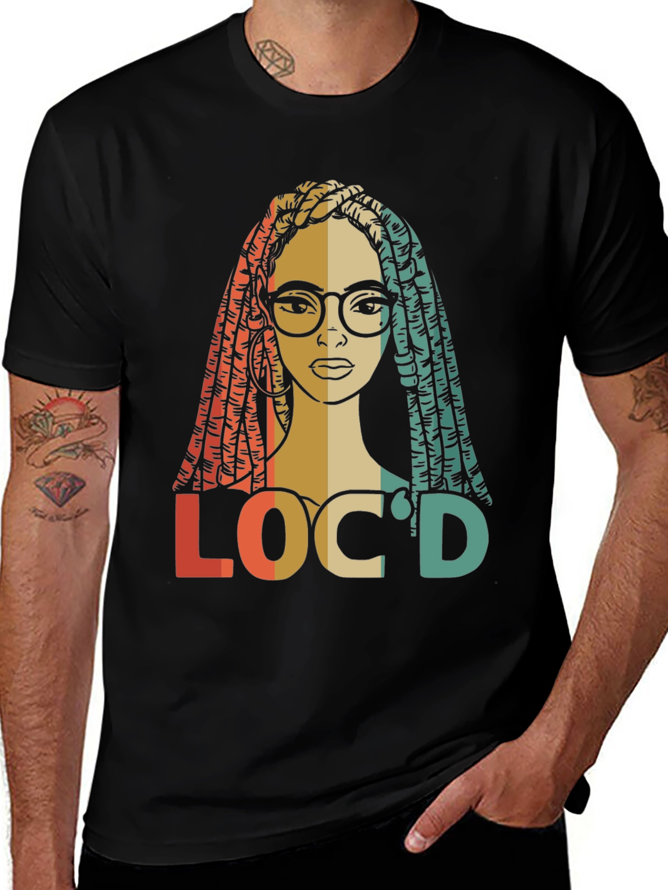 Variant 3 of Loc'd Retro Graphic T-Shirt