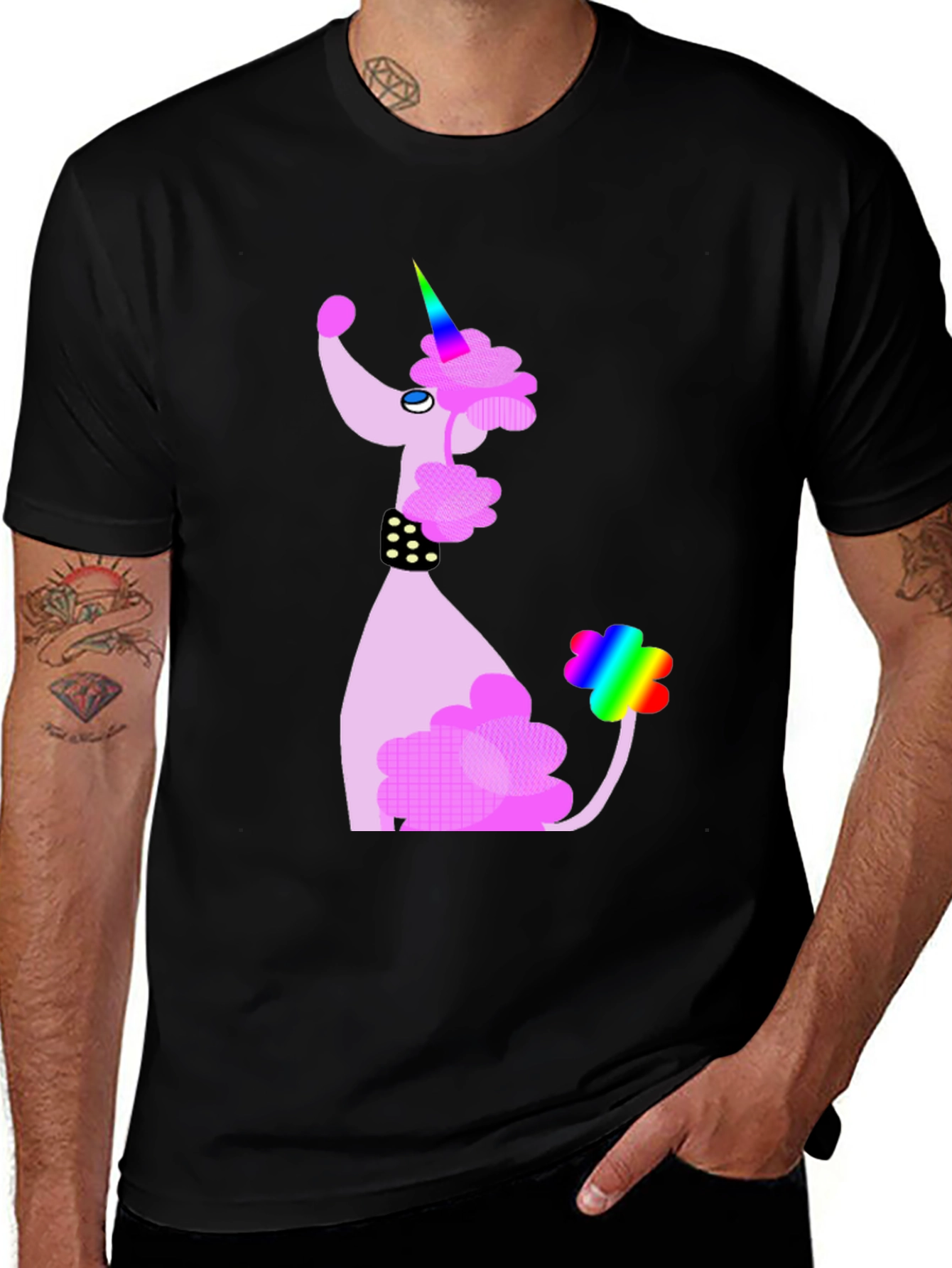 Variant 23 of Unicorn Poodle Graphic T-Shirt