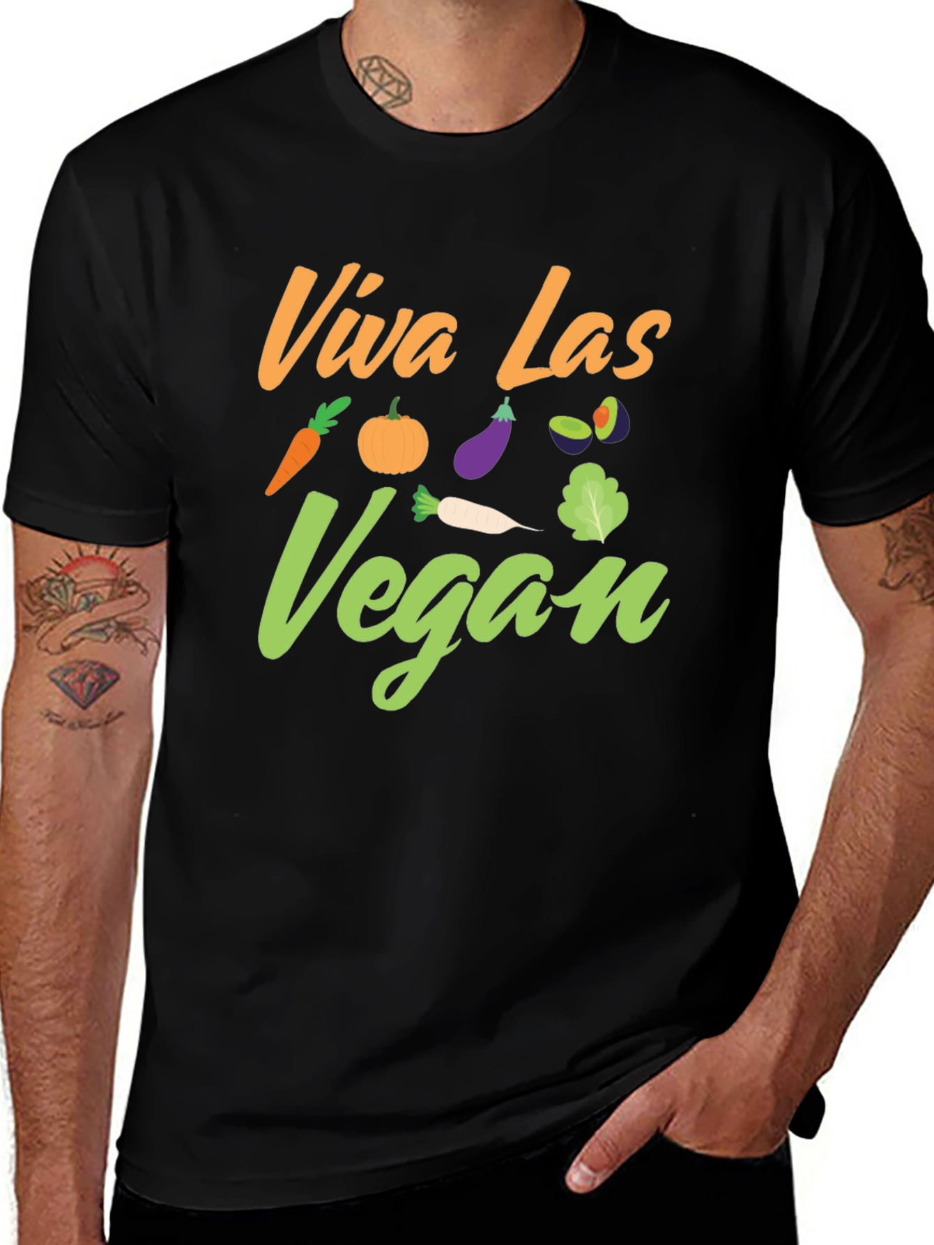 Variant 13 of Viva Las Vegan T-Shirt - Plant-Based Pride!