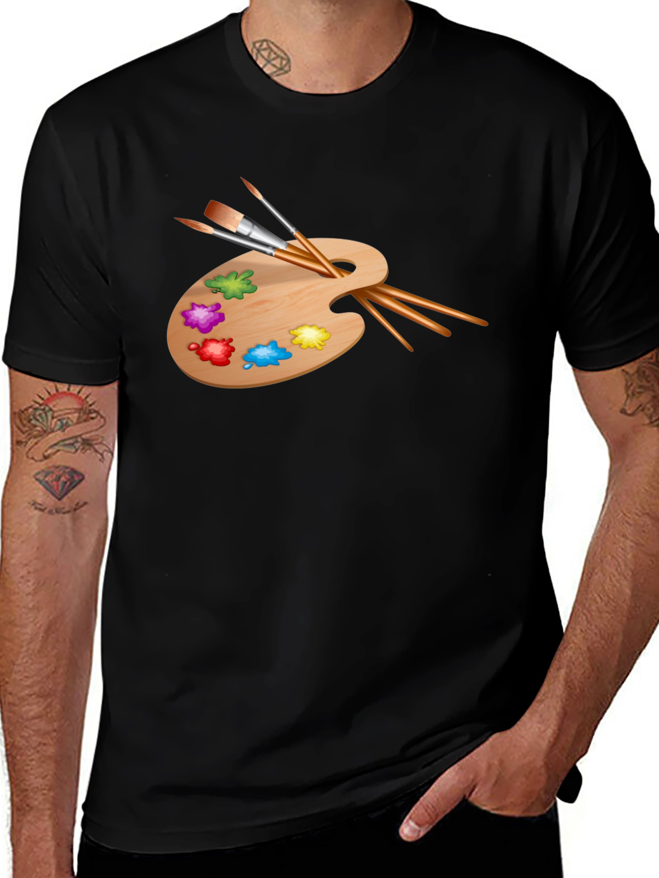Variant 28 of Artist Palette T-Shirt - Creative Design