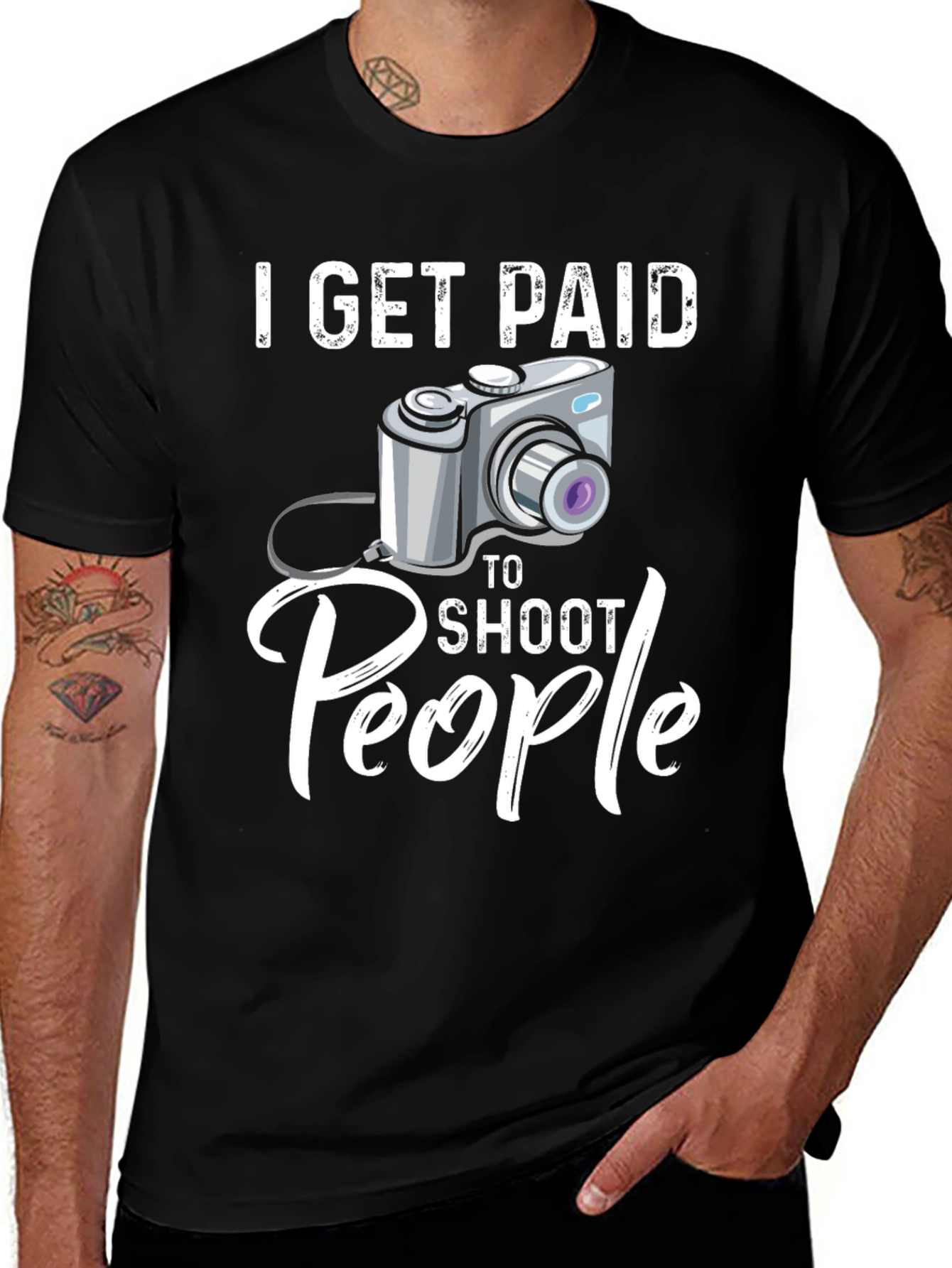 Variant 26 of I Get Paid to Shoot People Funny Photographer T-Shirt