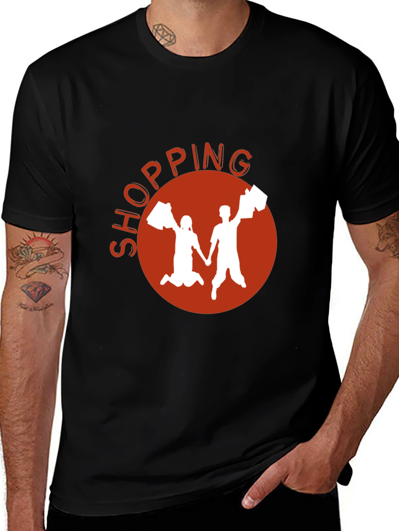 Variant 11 of Shopping Spree Tee - Unisex Cotton Graphic T-Shirt