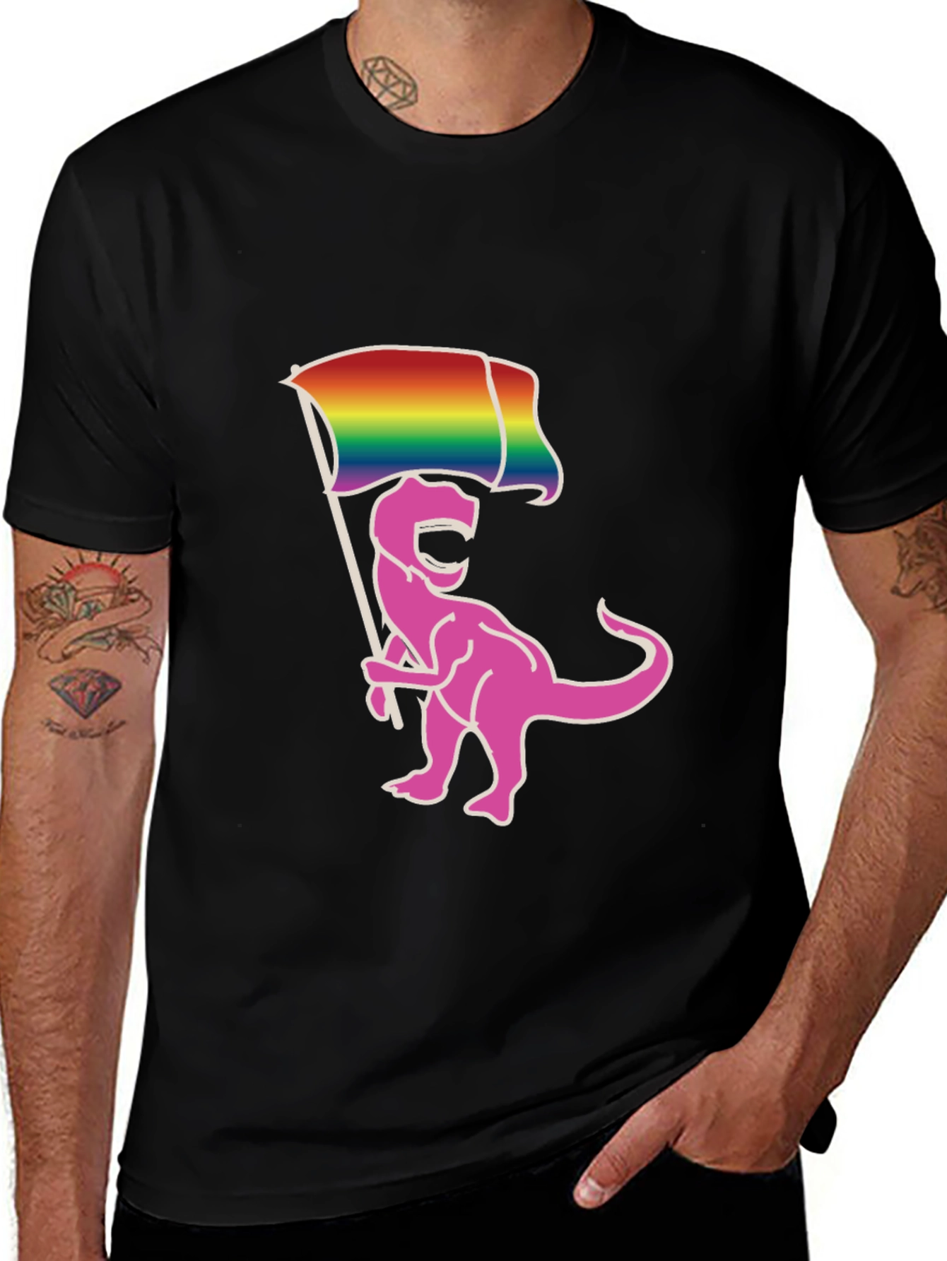 Variant 8 of Pride Dino T-Shirt