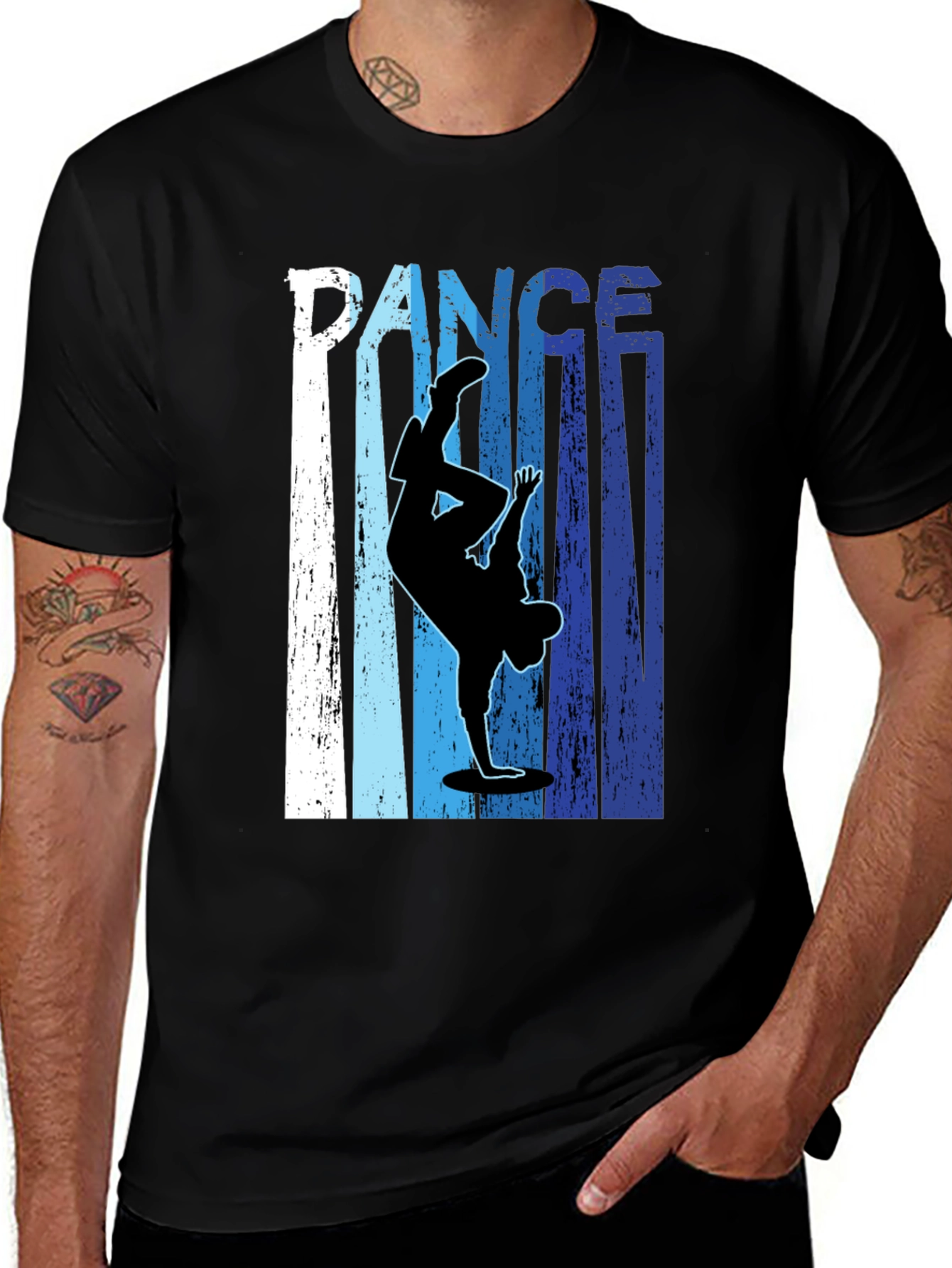 Dance Silhouette Graphic Tee - Cool Urban Style