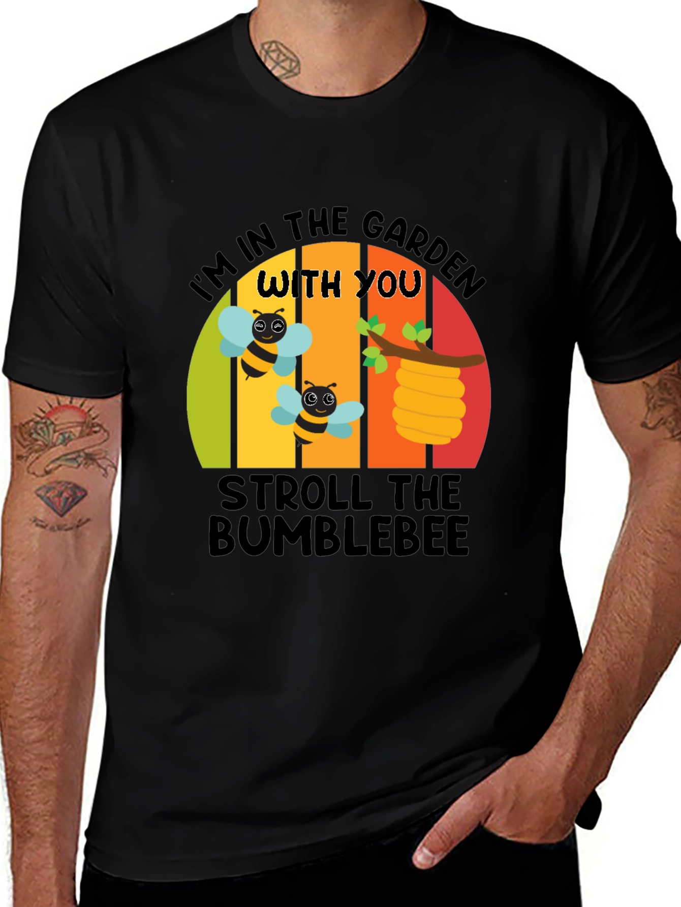 Variant 4 of Garden Bumblebee Graphic Tee