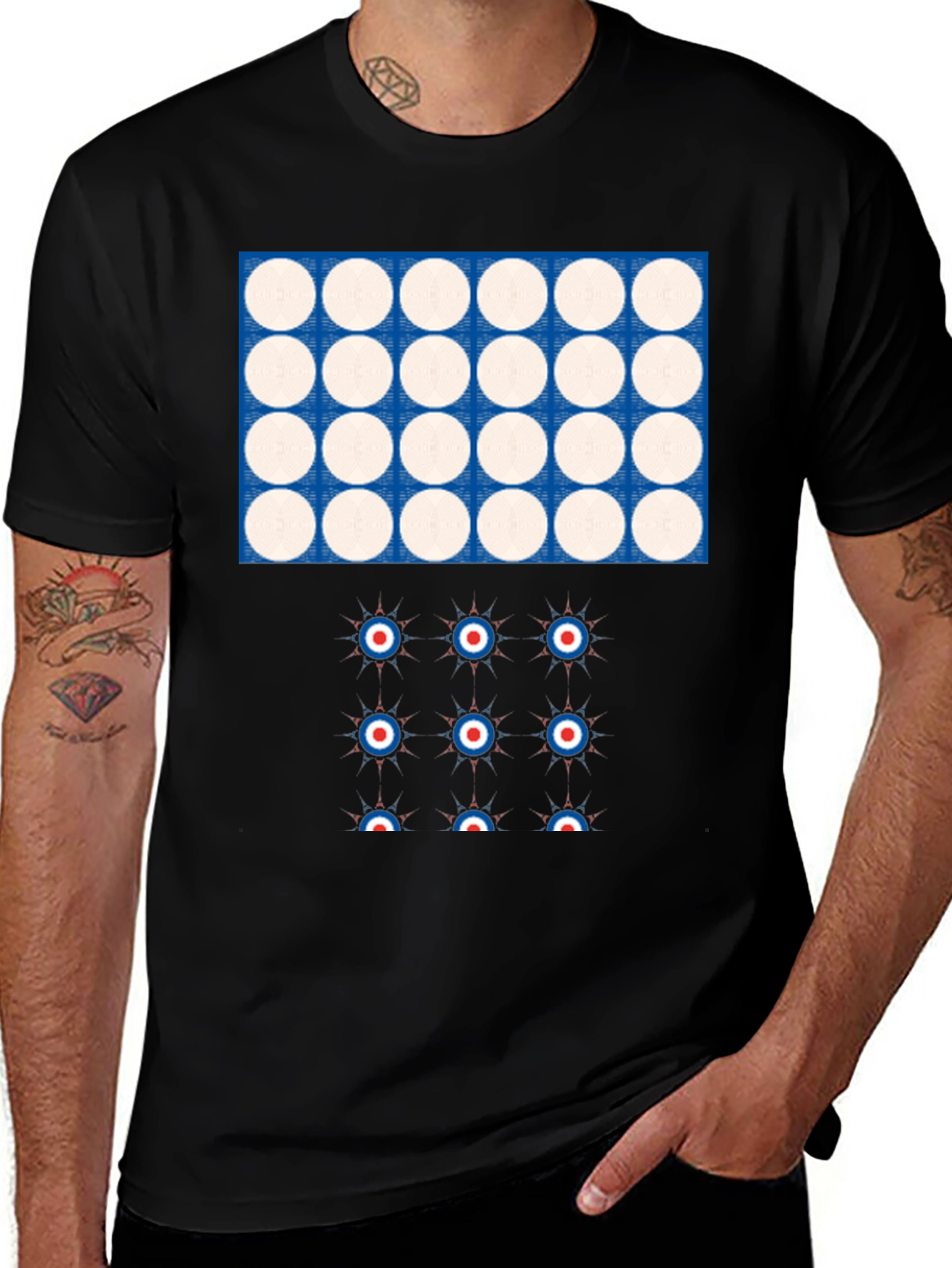 Retro Target Graphic Tee - Mod Style