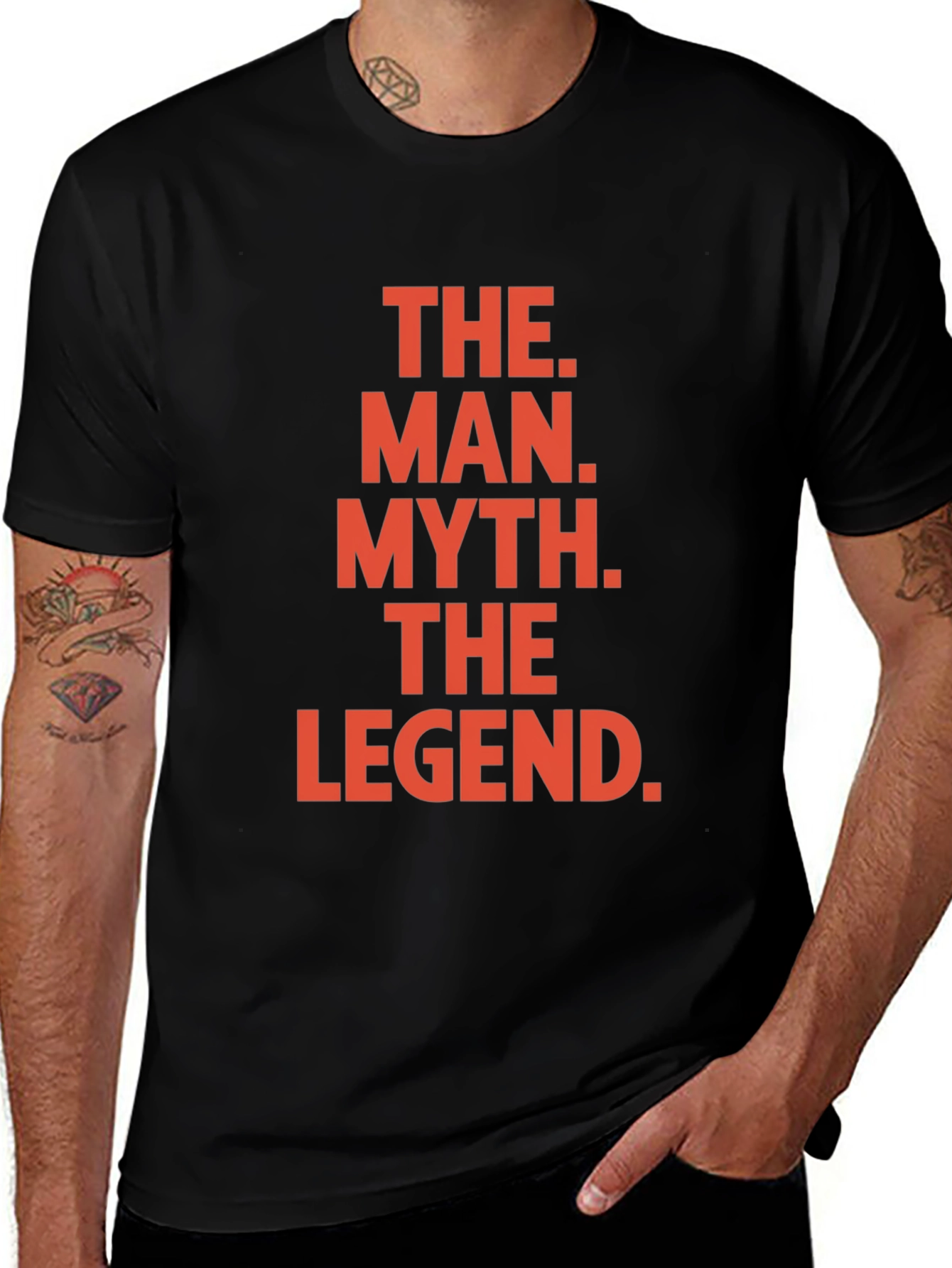 Variant 24 of The Man The Myth The Legend Black T-Shirt