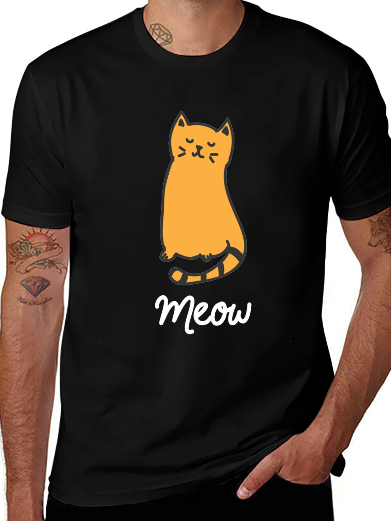 Variant 26 of Cute Cat Meow Graphic T-Shirt