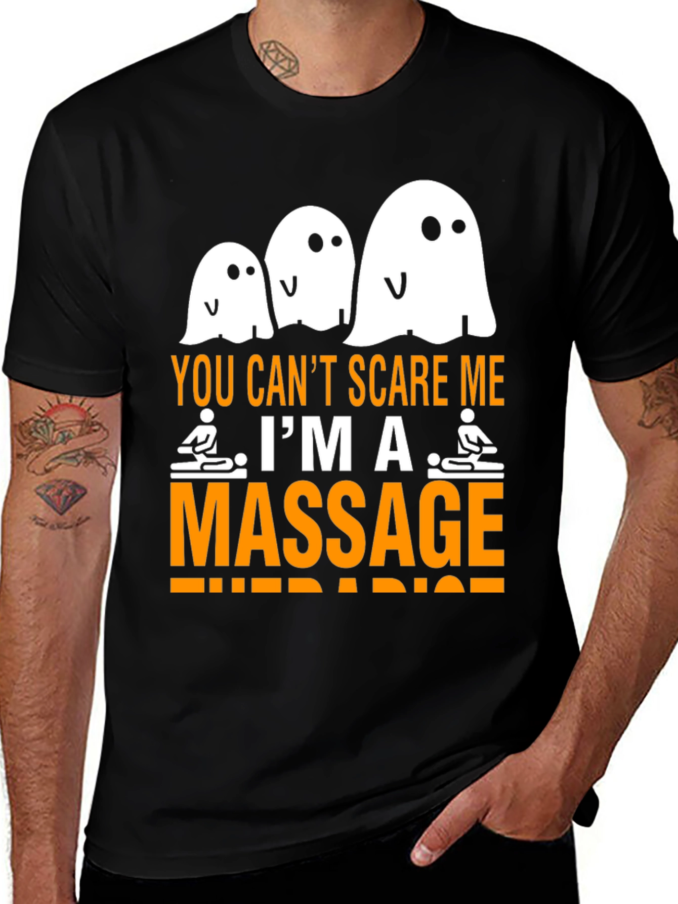 Variant 30 of Funny Massage Therapist Halloween T-Shirt