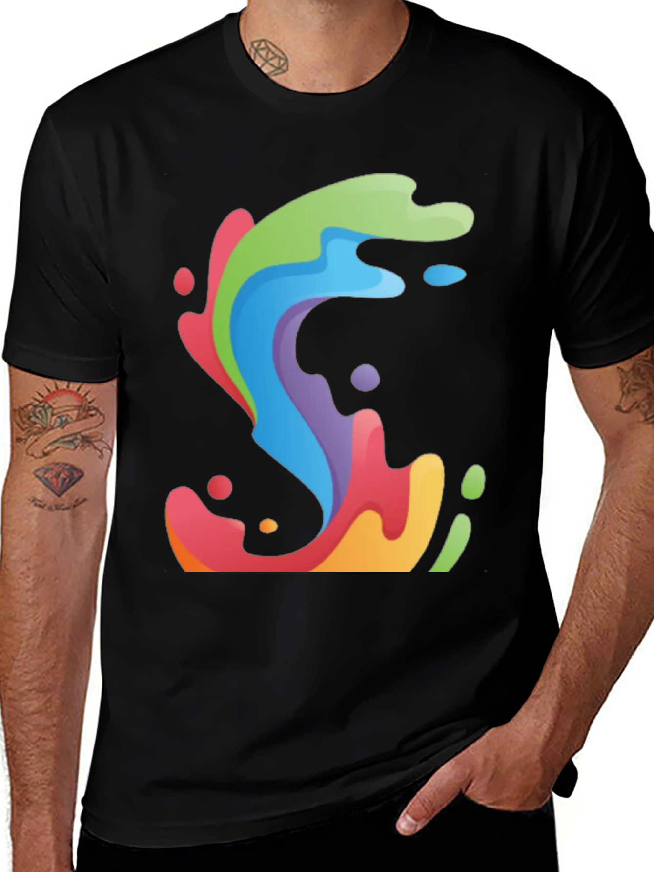 Variant 25 of Colorful Abstract Graphic Tee
