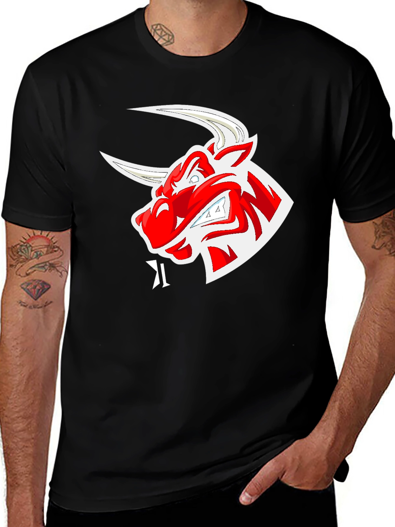 Variant 14 of Men's Black Graphic Tee - Red Bull