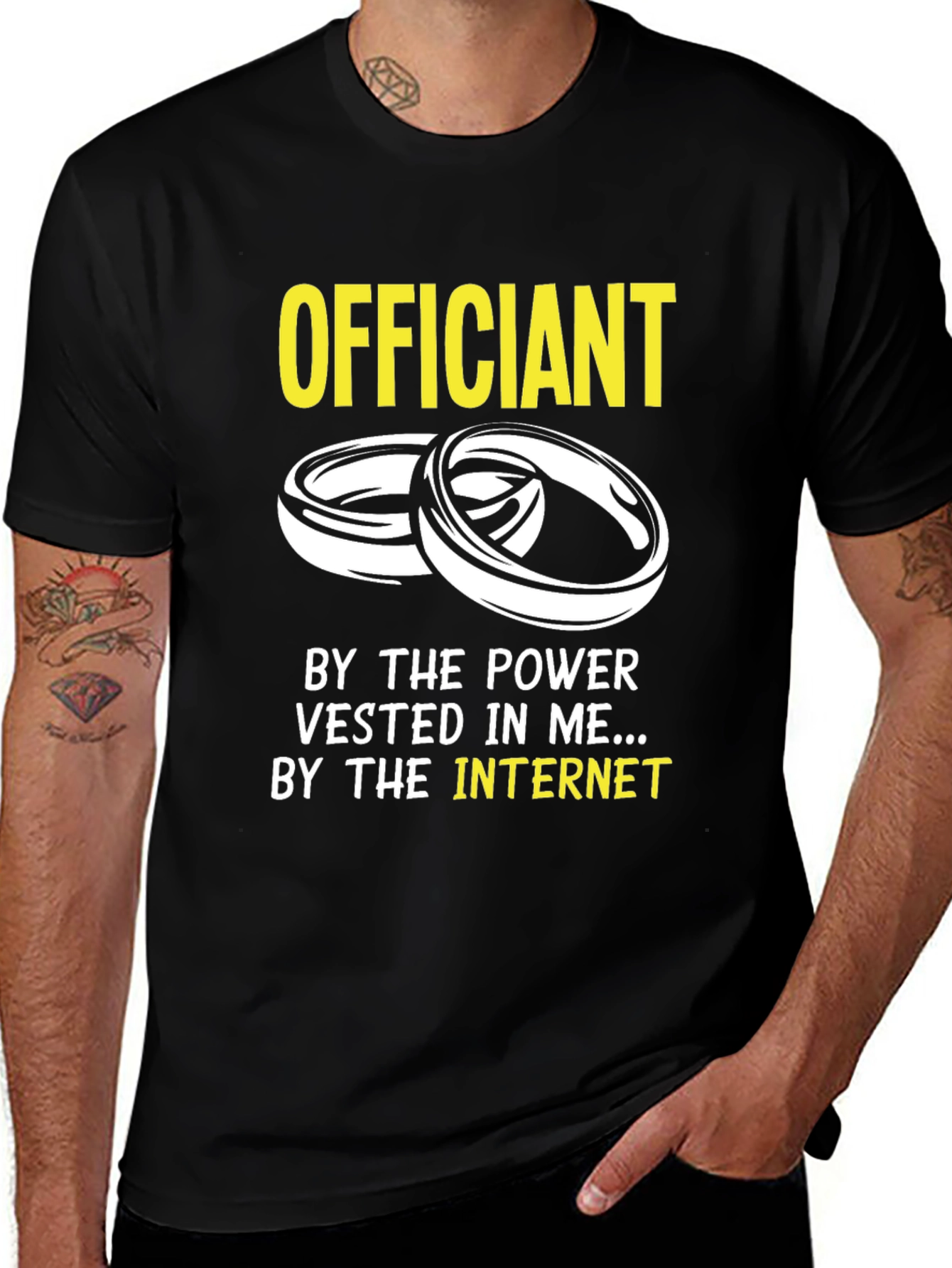 Variant 4 of Officiant By Internet Funny T-Shirt