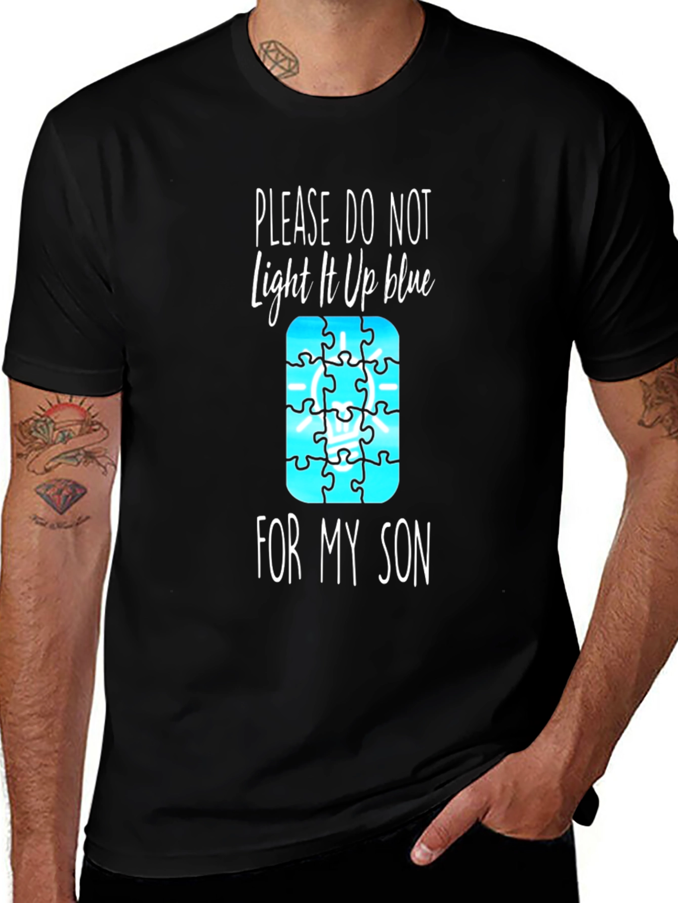 Autism Awareness T-Shirt - Please Don't Light It Up Blue