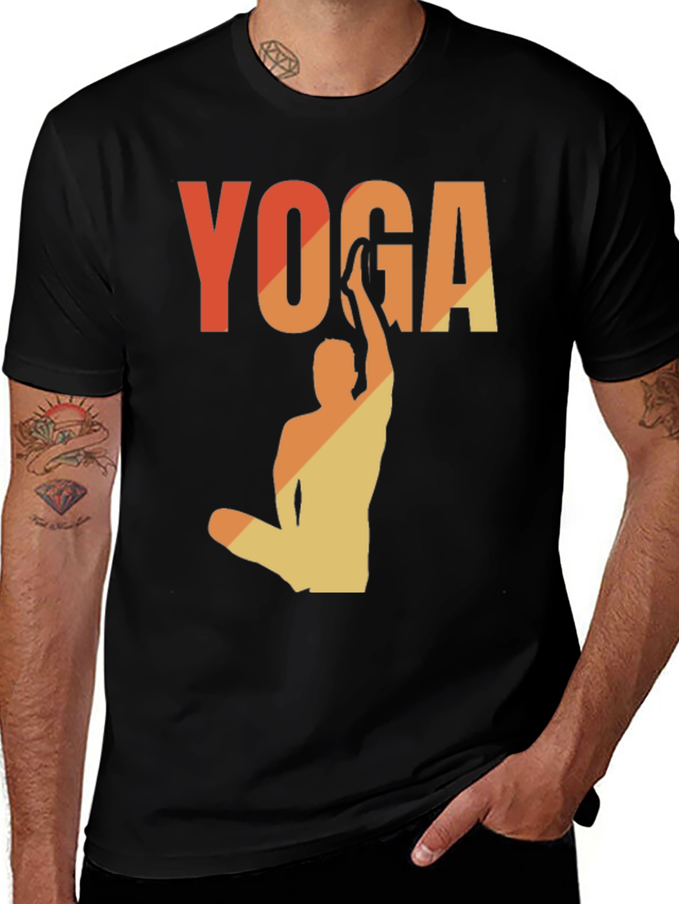 Variant 13 of Yoga Pose Graphic Tee - Relaxed Fit