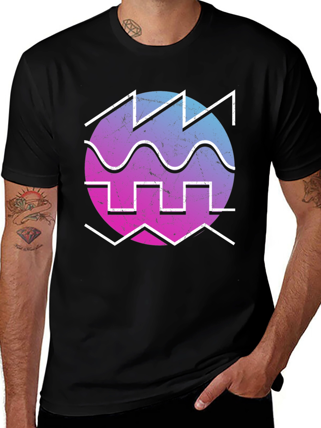 Retro Aquarius Graphic T-Shirt