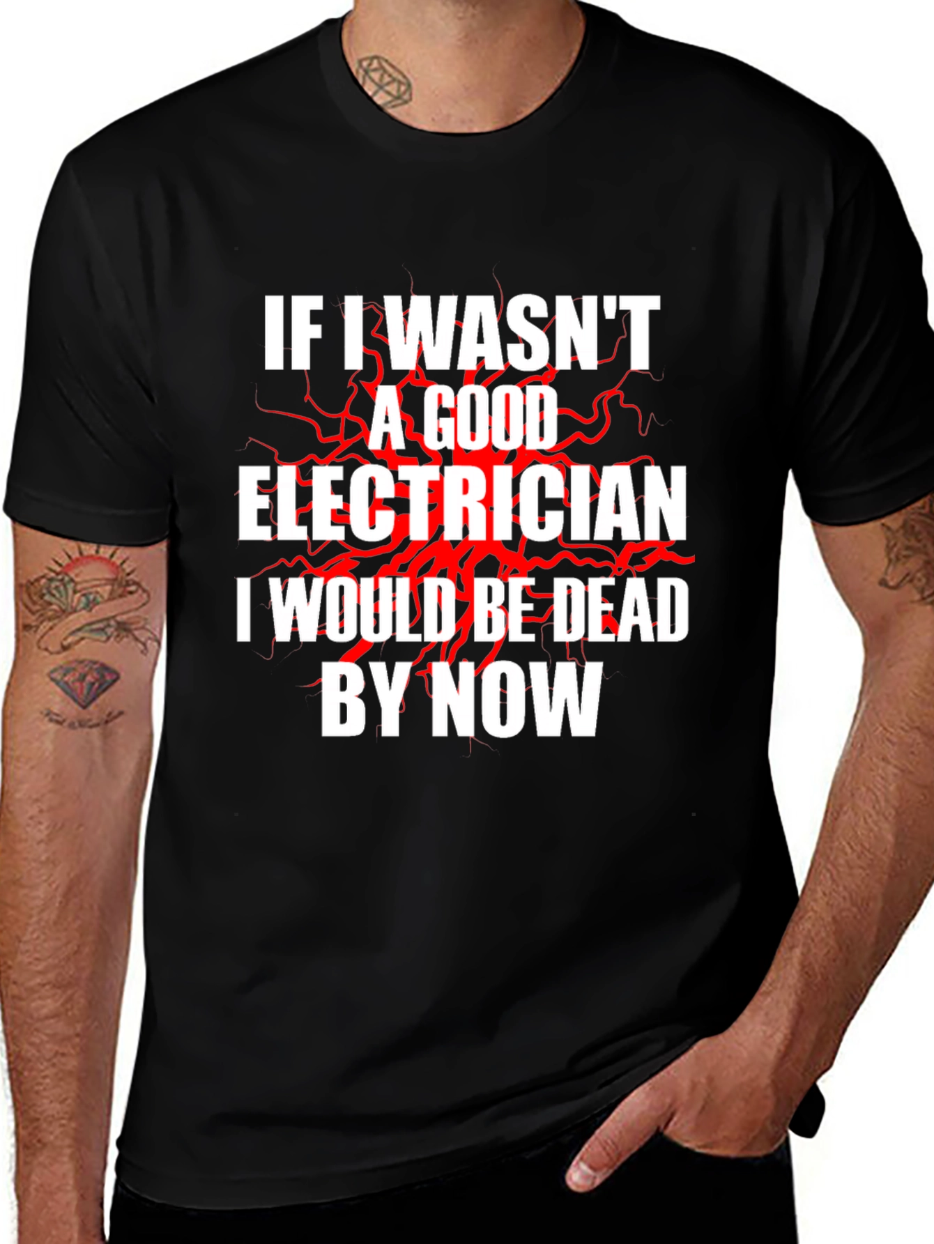 Variant 11 of Electrician Humor T-Shirt - Funny Electrician Gift