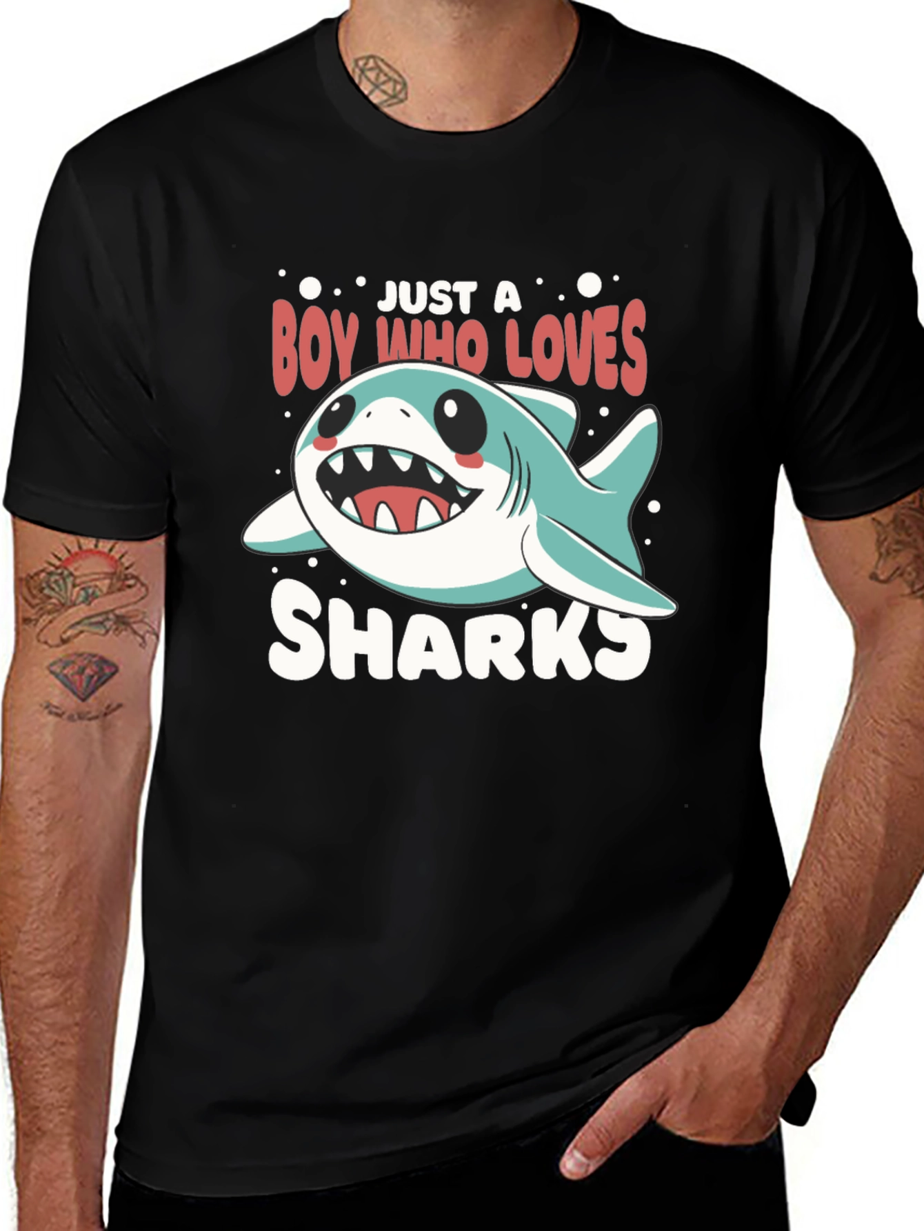 Variant 18 of Boy Who Loves Sharks T-Shirt