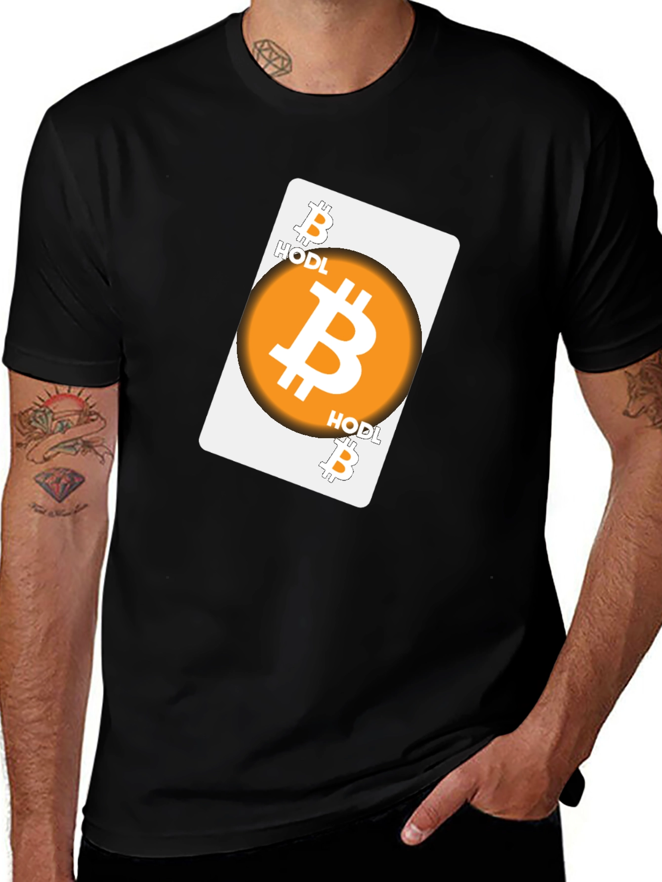 Bitcoin HODL Card T-Shirt