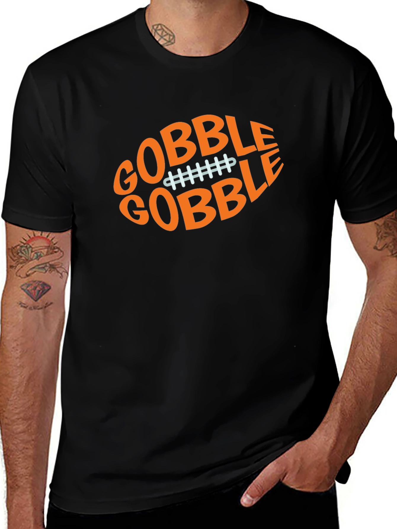 Variant 18 of Gobble Thanksgiving Football T-Shirt