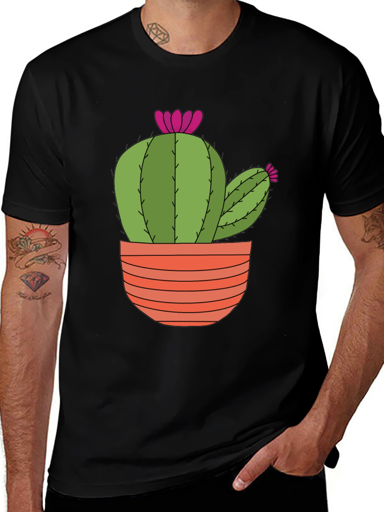 Cactus T-Shirt: Trendy Potted Plant Tee