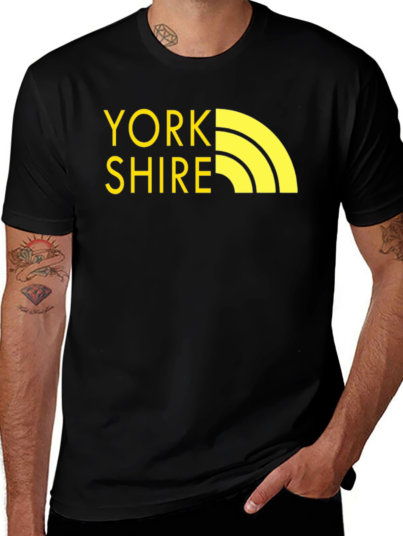 Yorkshire Graphic T-Shirt - Black