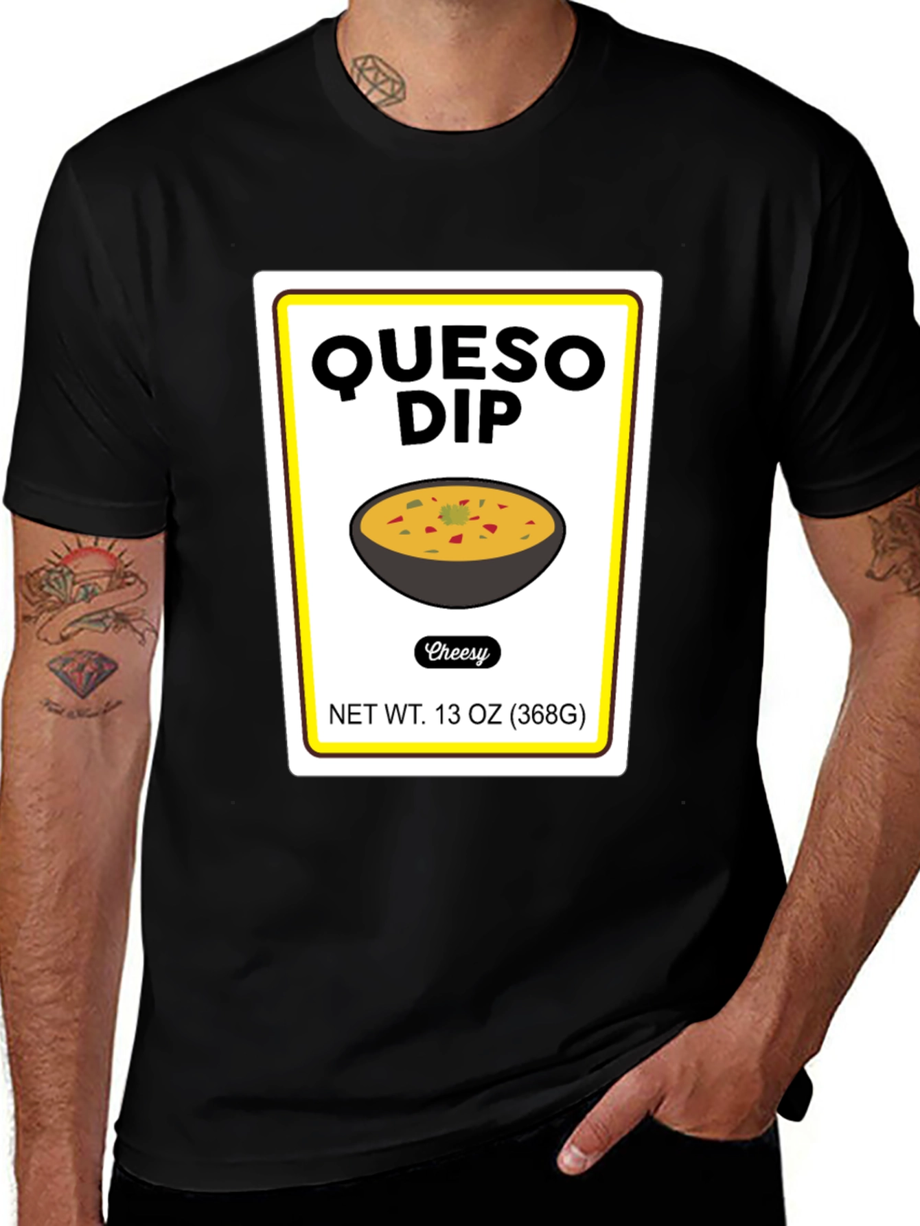 Variant 3 of Queso Dip T-Shirt - Humorous Foodie Tee