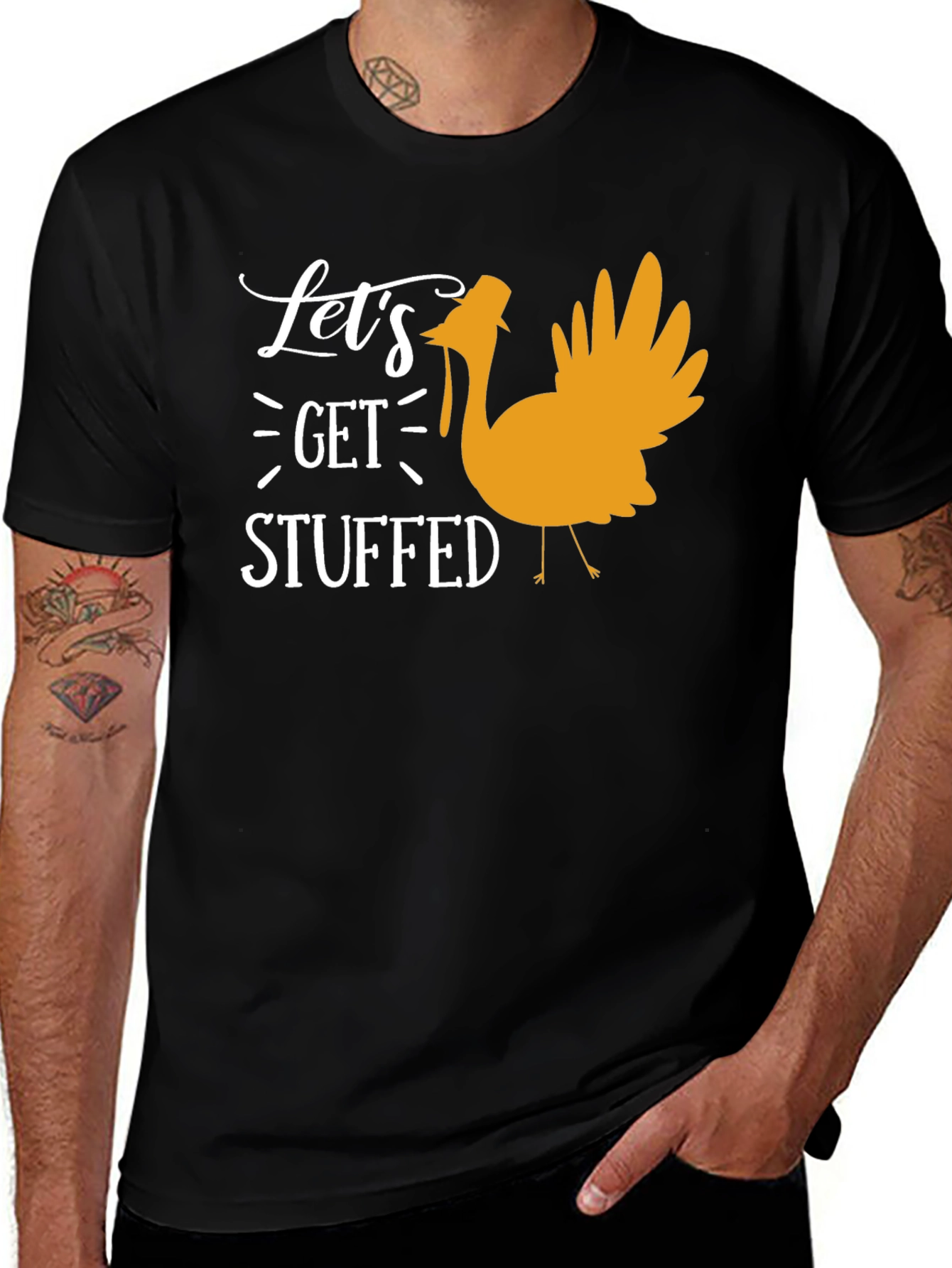Let's Get Stuffed Thanksgiving Turkey T-Shirt