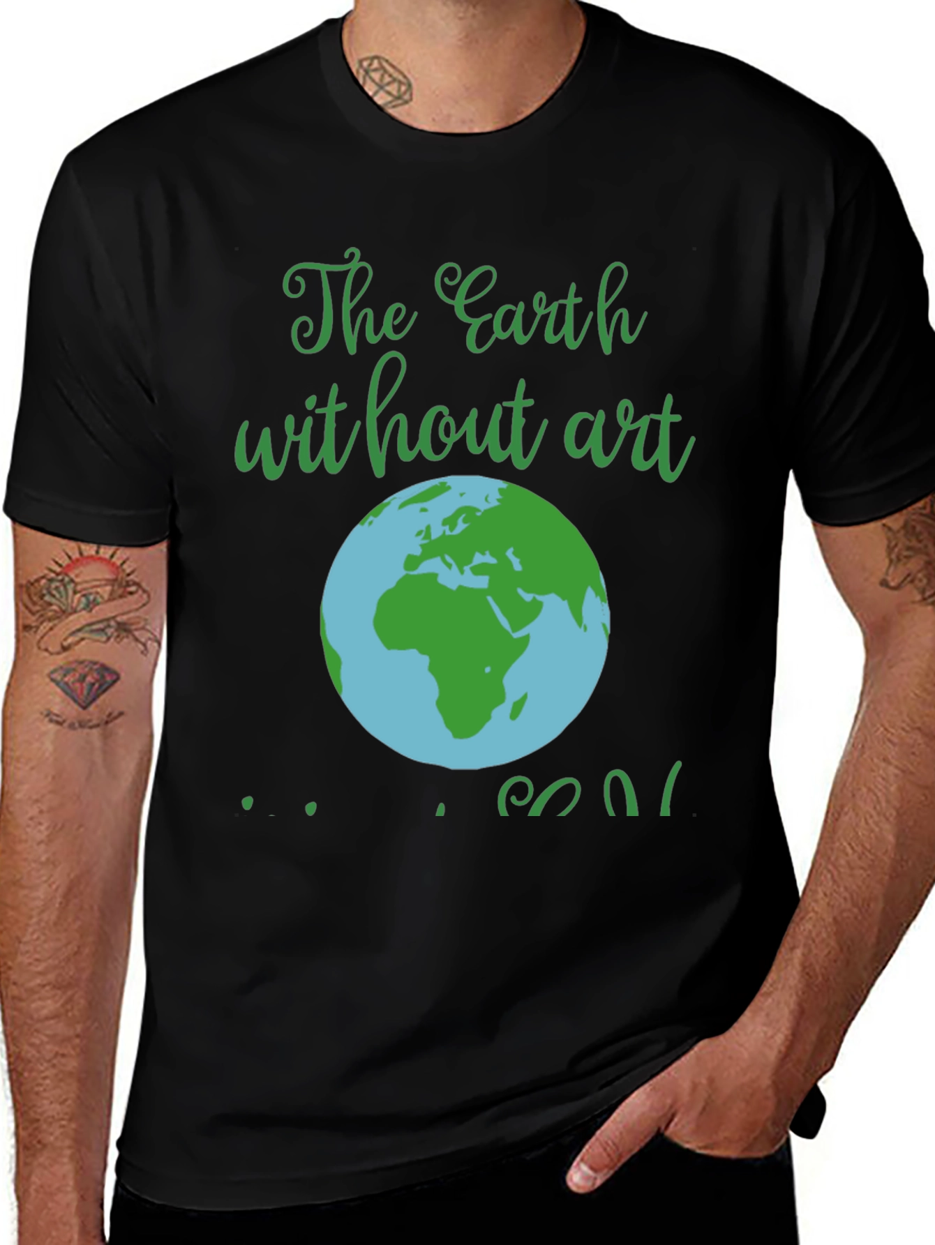 Earth Without Art T-Shirt - Mens Black Graphic Tee