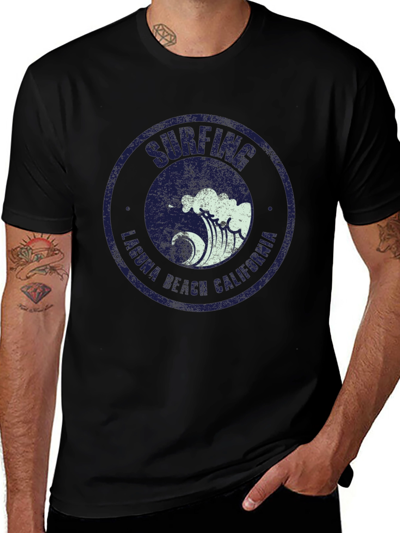 Variant 13 of Surfing Laguna Beach California T-Shirt