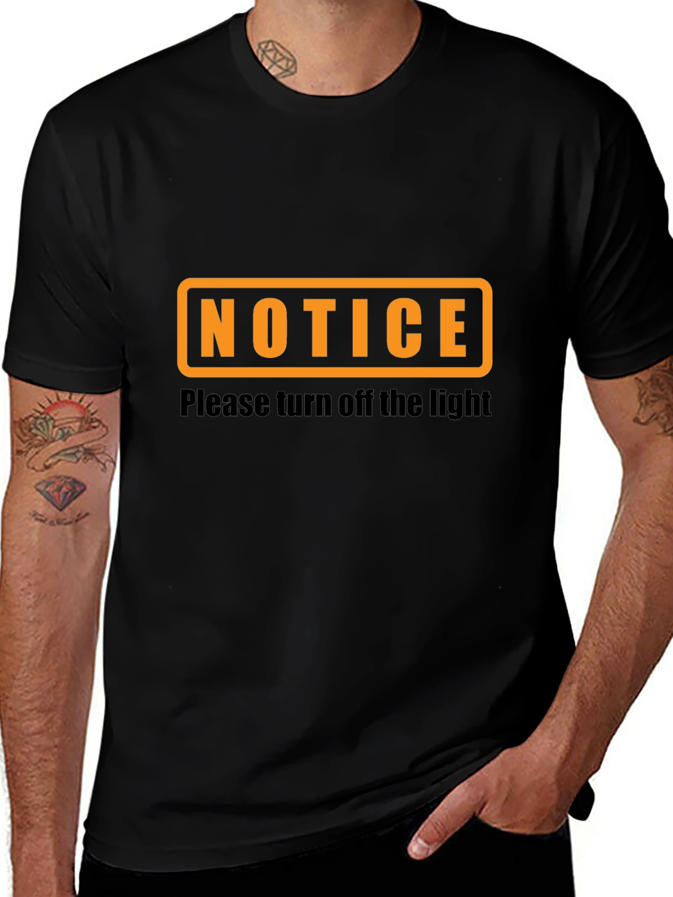 Variant 16 of Notice - Turn Off the Light Graphic T-Shirt
