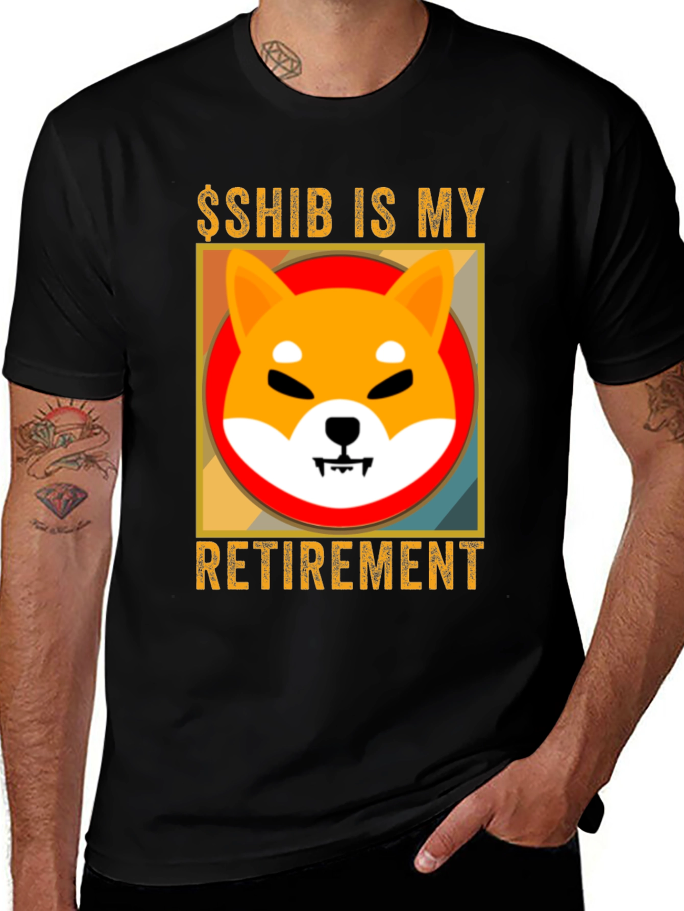 Shiba Inu Crypto Retirement T-Shirt