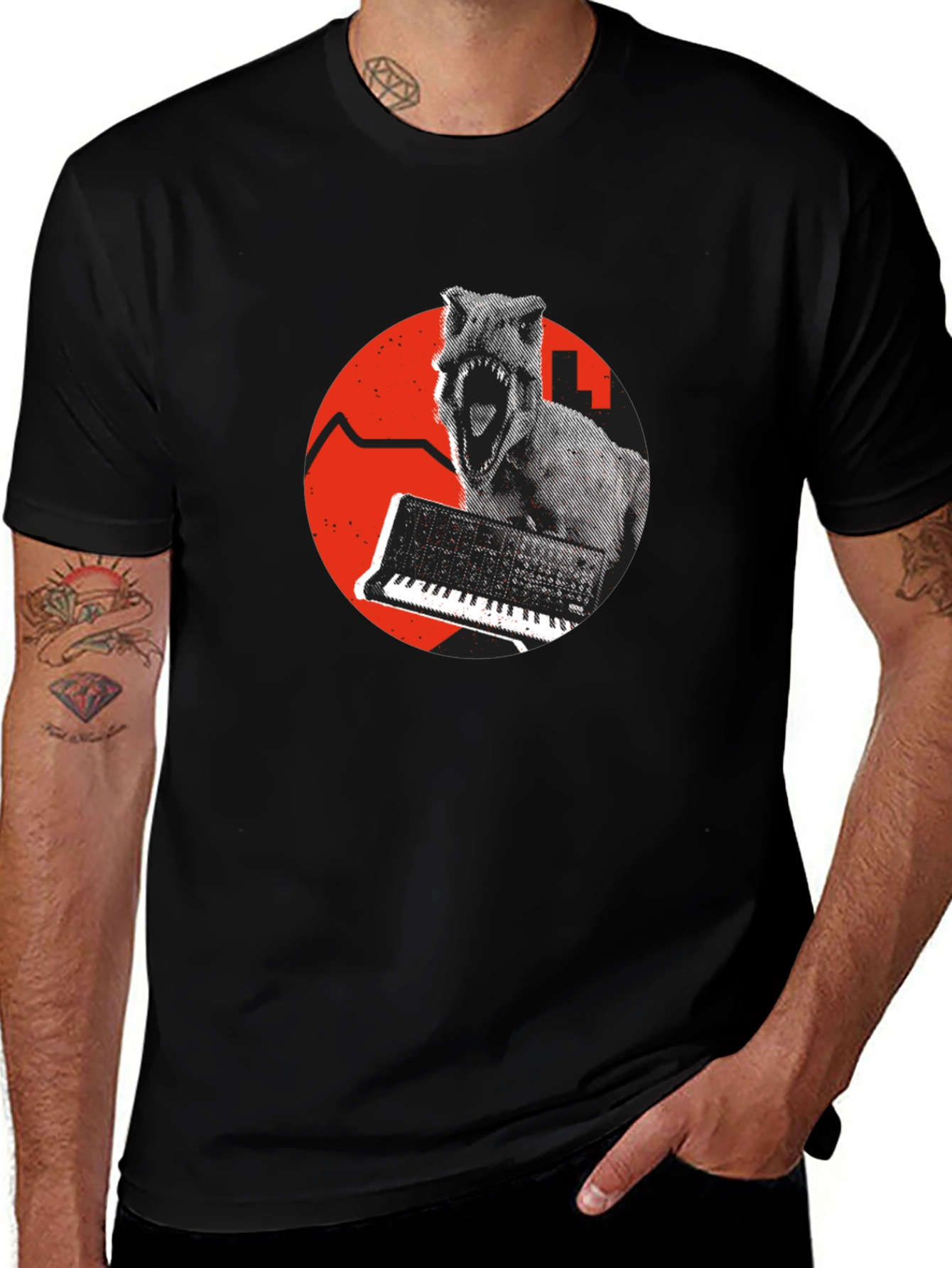 Variant 20 of Dinosaur Synthesizer Graphic Tee