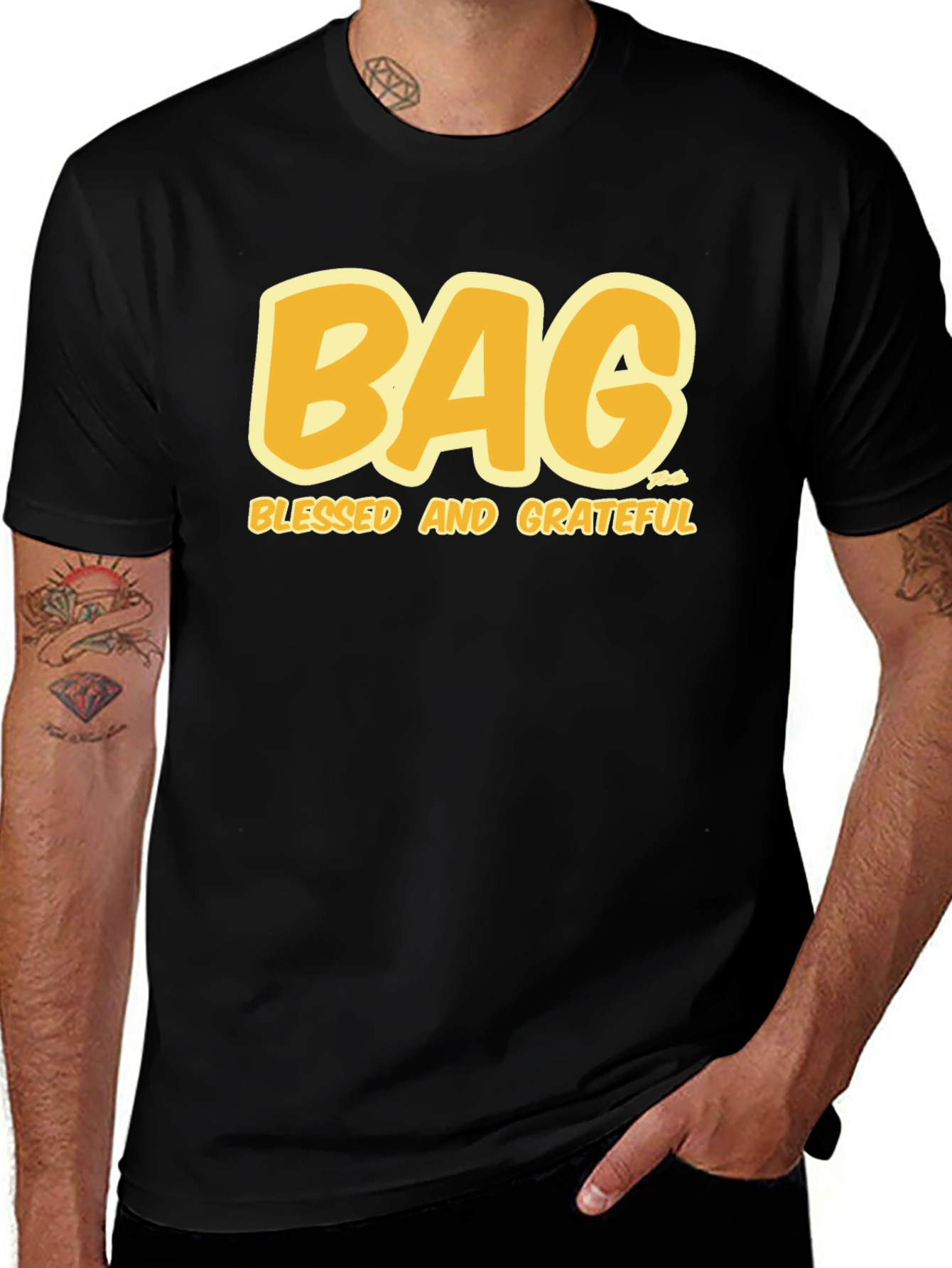 Variant 15 of BAG Blessed Grateful Black Tee