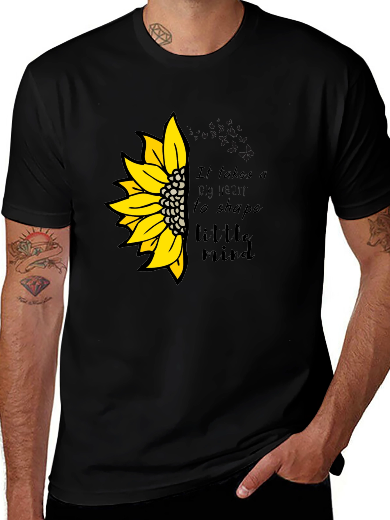 Variant 10 of Sunflower Teacher Heart T-Shirt