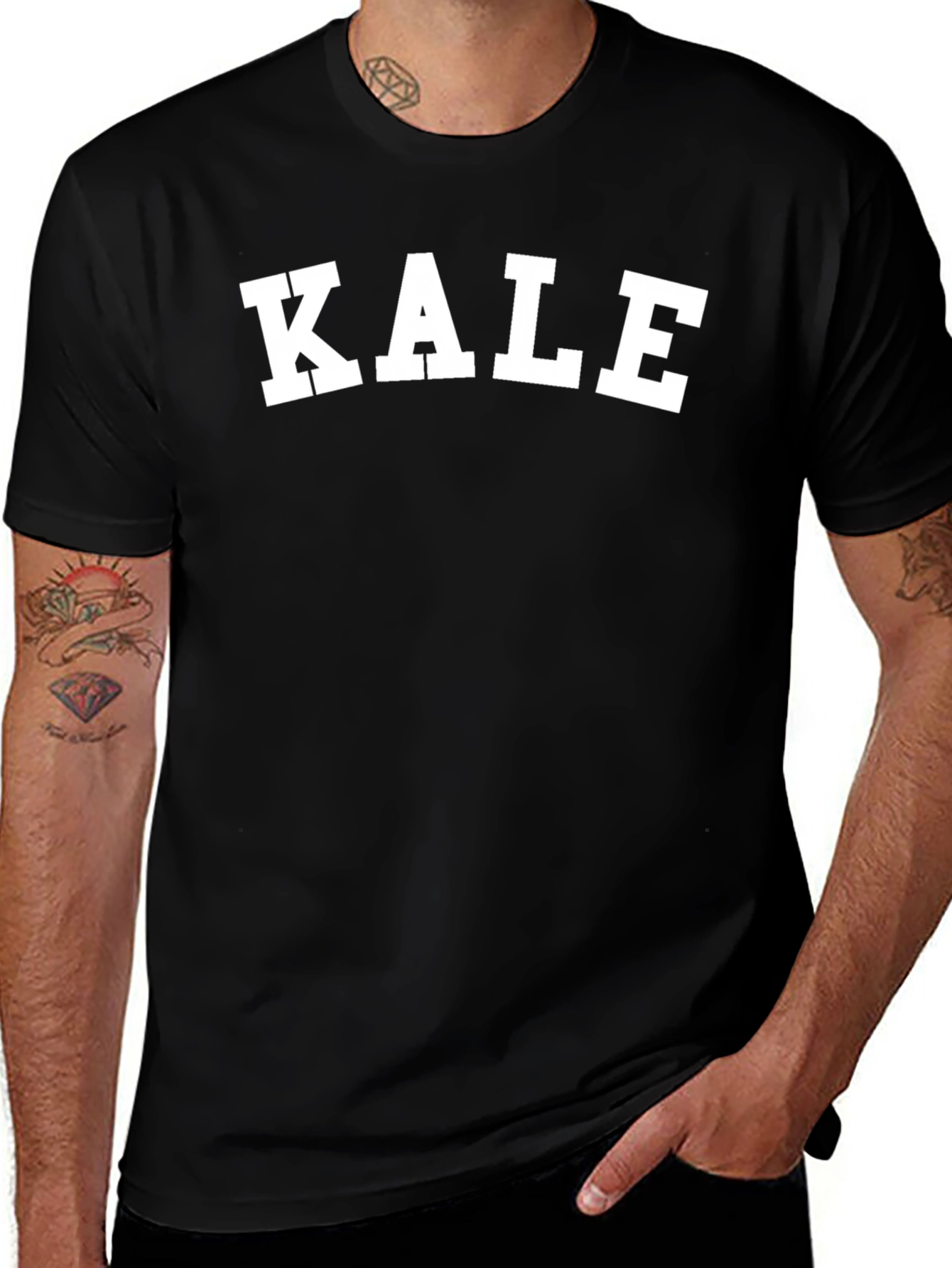 Variant 22 of KALE Graphic T-Shirt - Black, Casual Wear