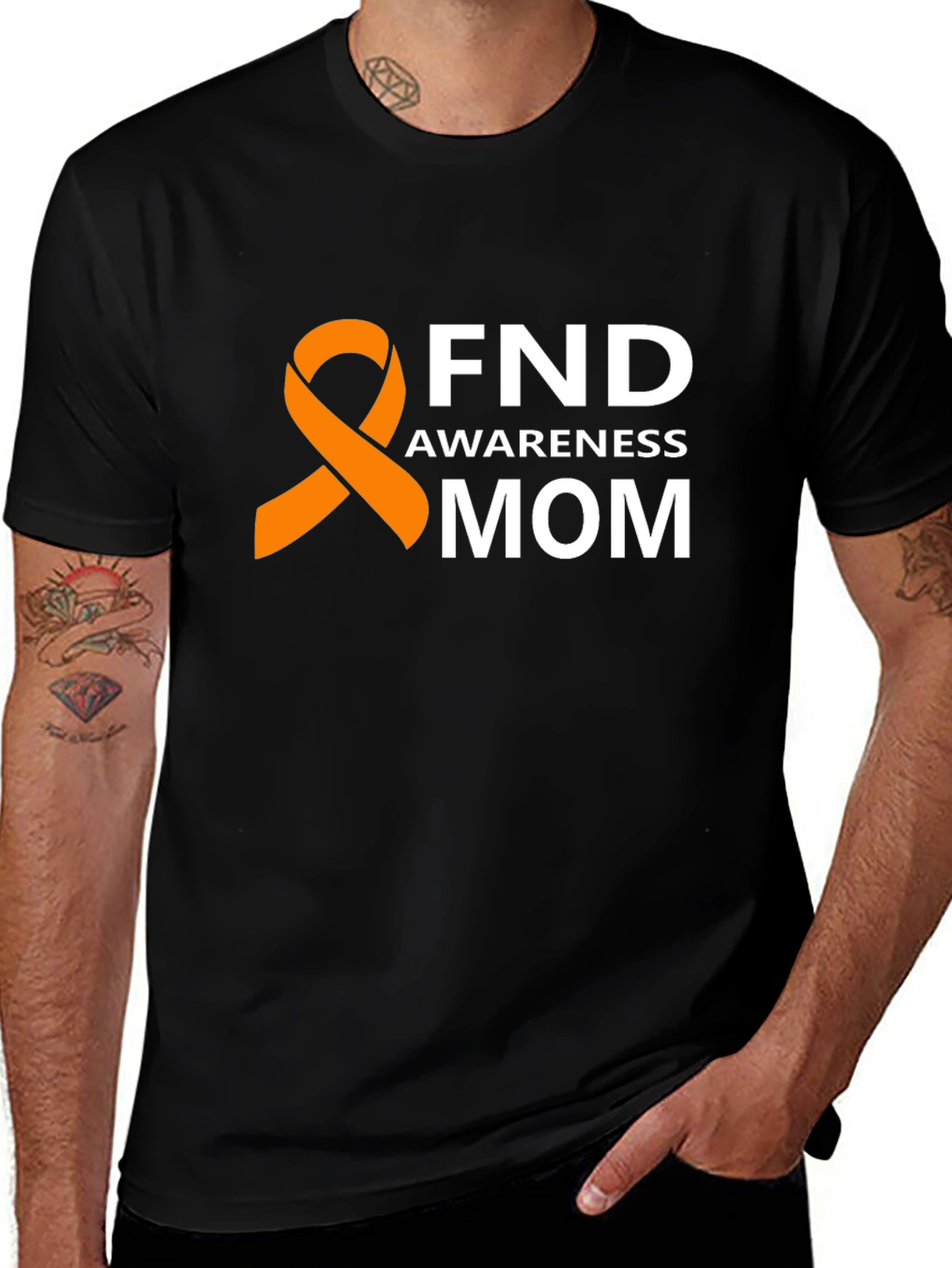 FND Awareness Mom T-Shirt - Orange Ribbon