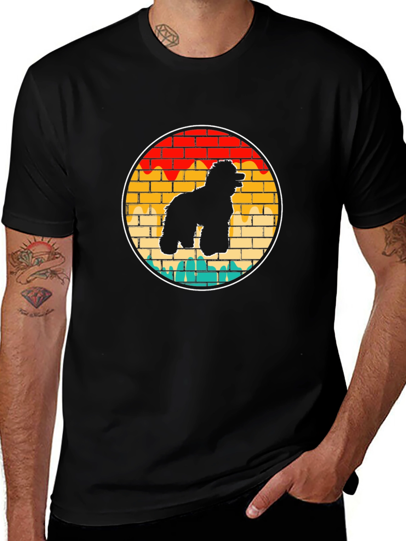 Retro Dog Silhouette T-Shirt